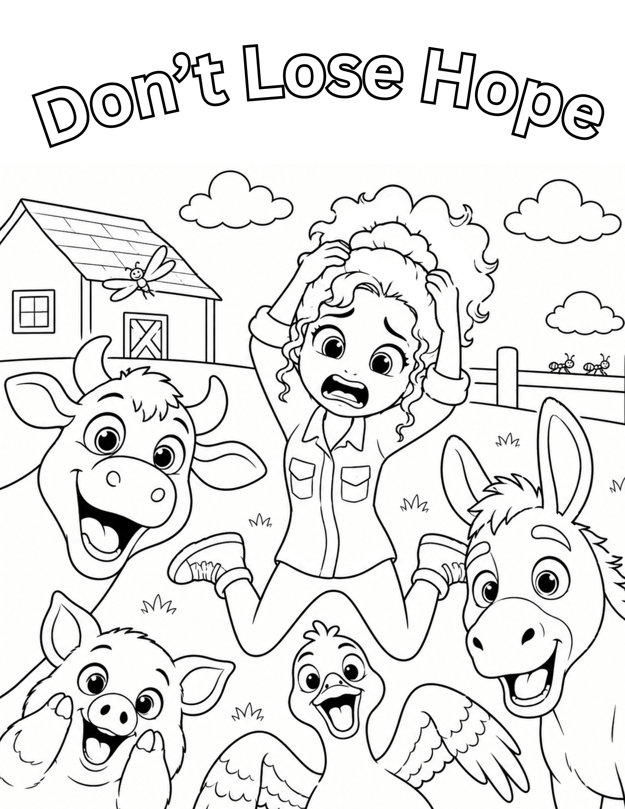 Natbug Don't Lose Hope Coloring Sheet