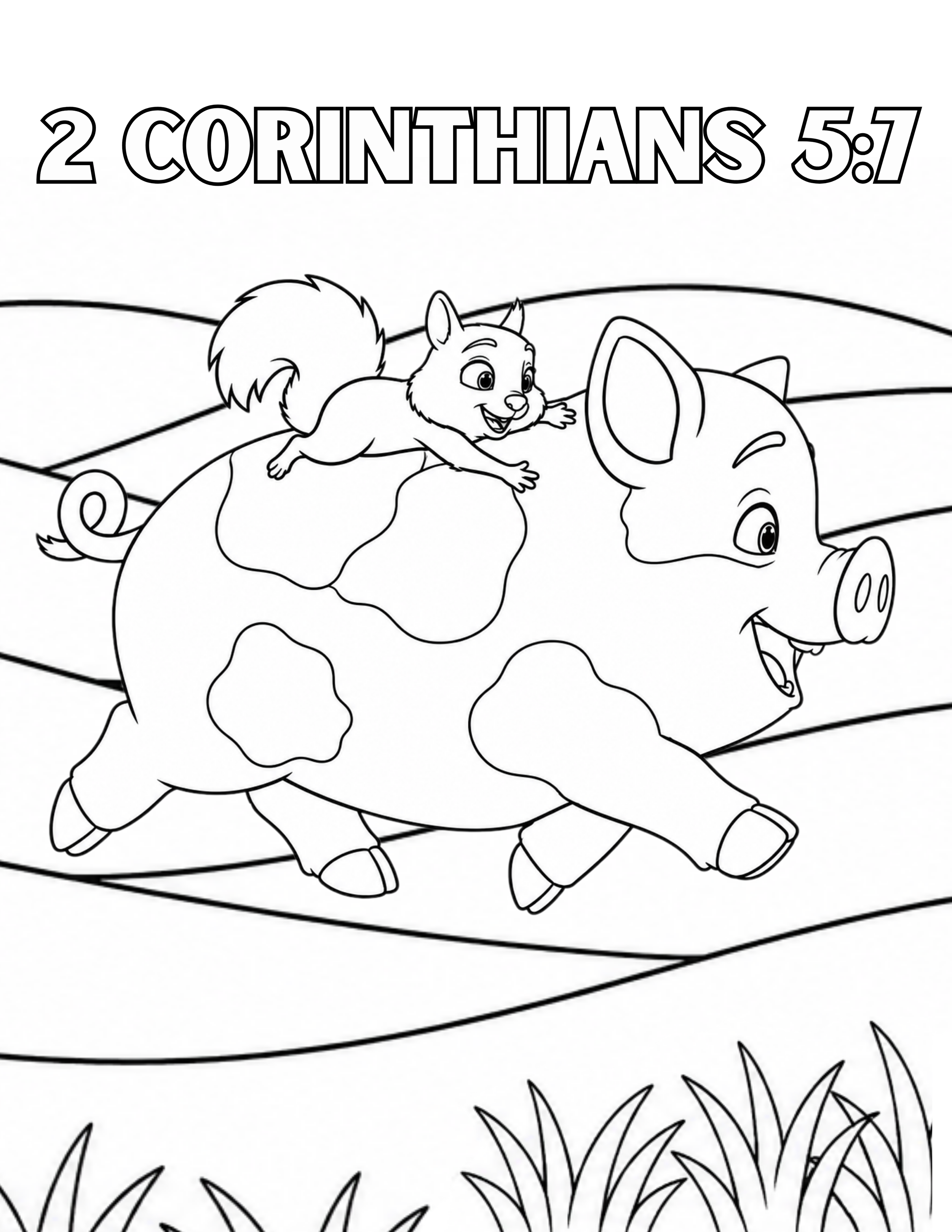 Pickles & Nutmeg Coloring Page