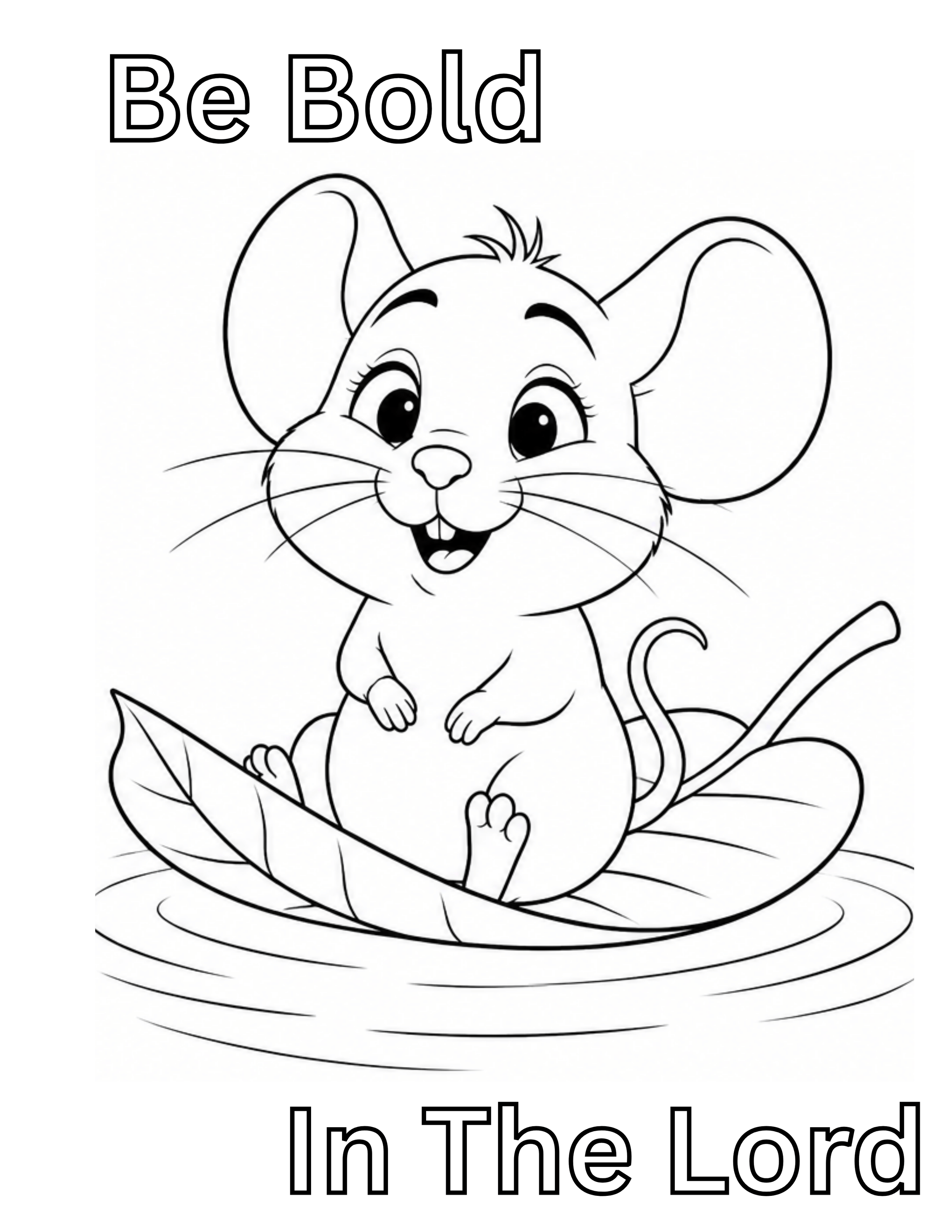 Squeeks Be Bold Coloring Sheet
