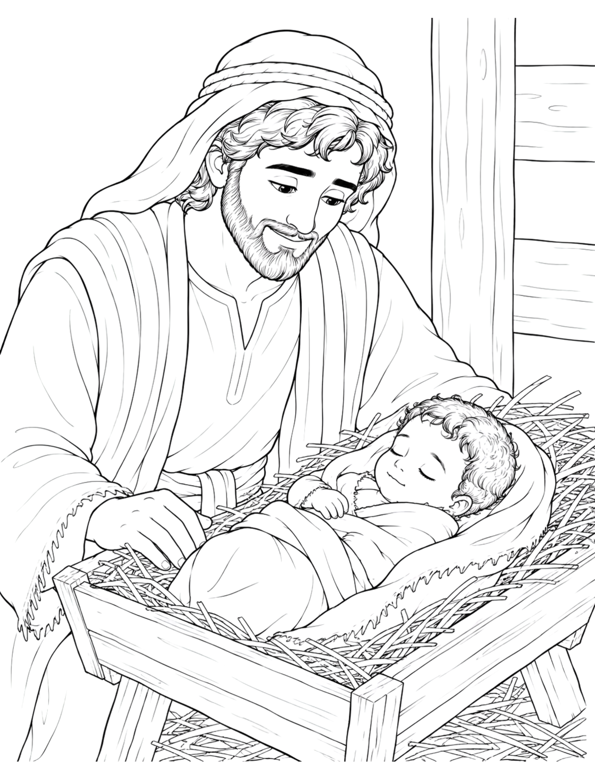 Joseph & Jesus From In The Stable That Night