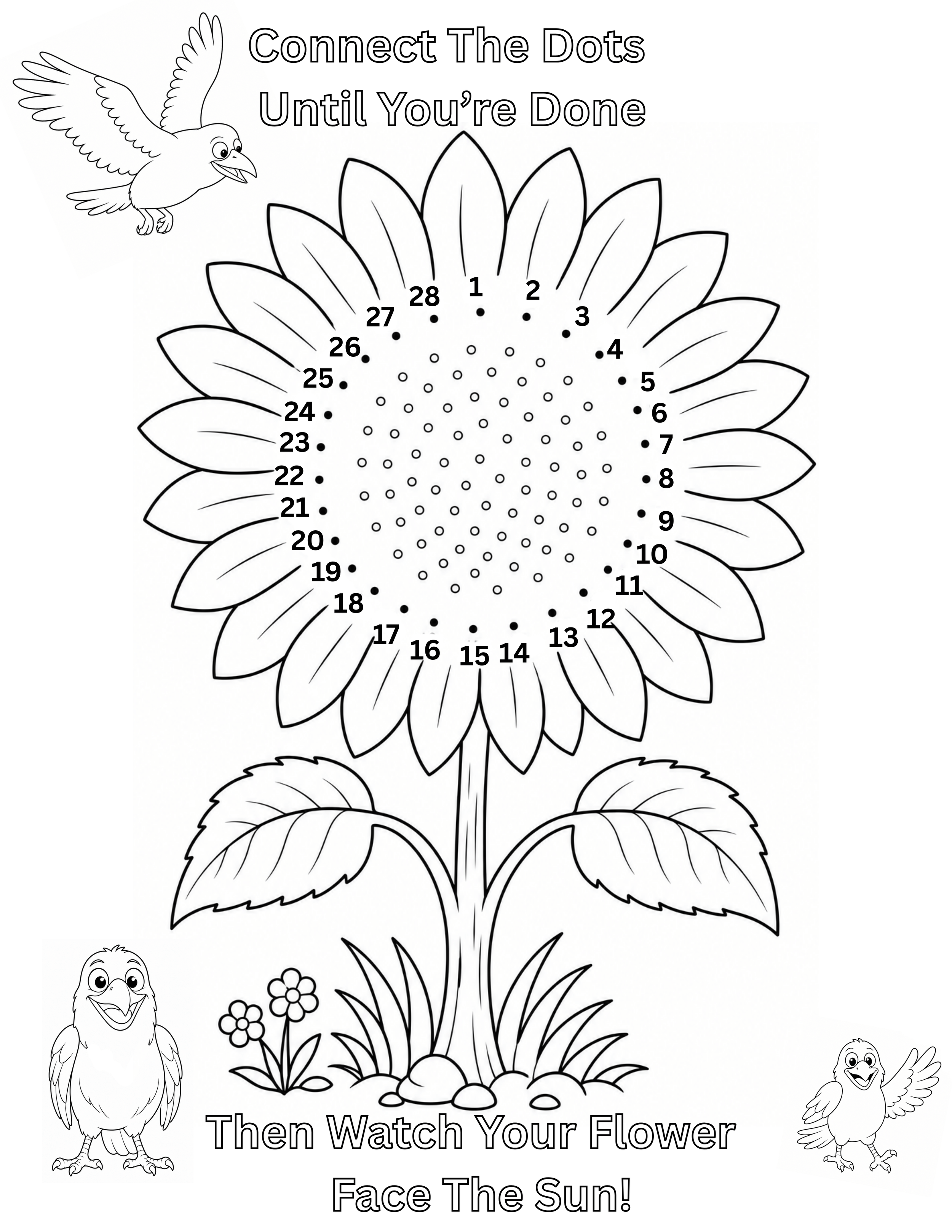 Sunflower Maze Activity Sheet From Animals On The Loose