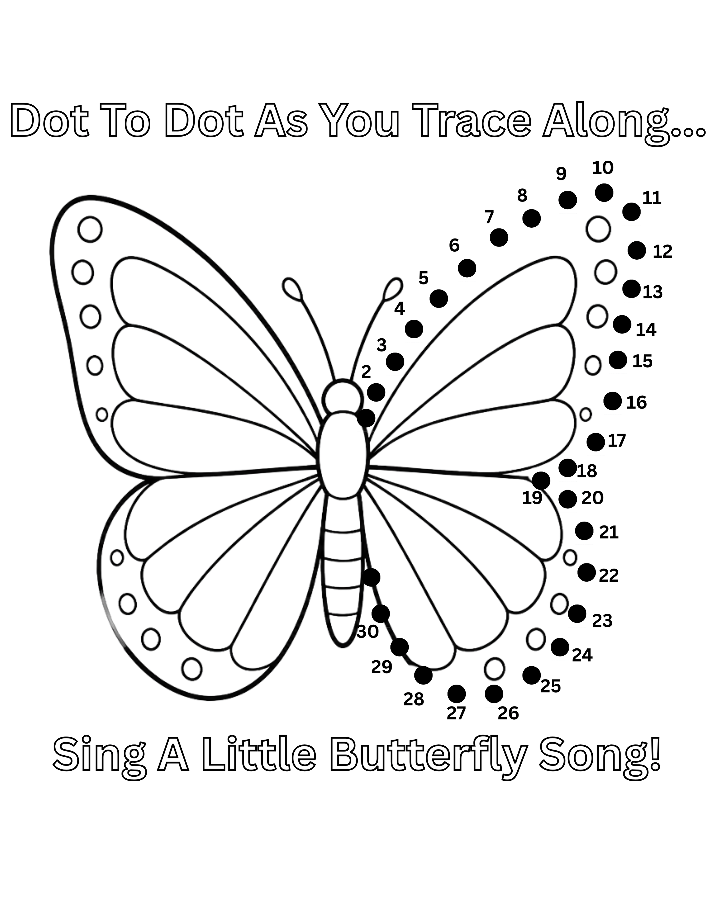 Dot To Dot Butterfly