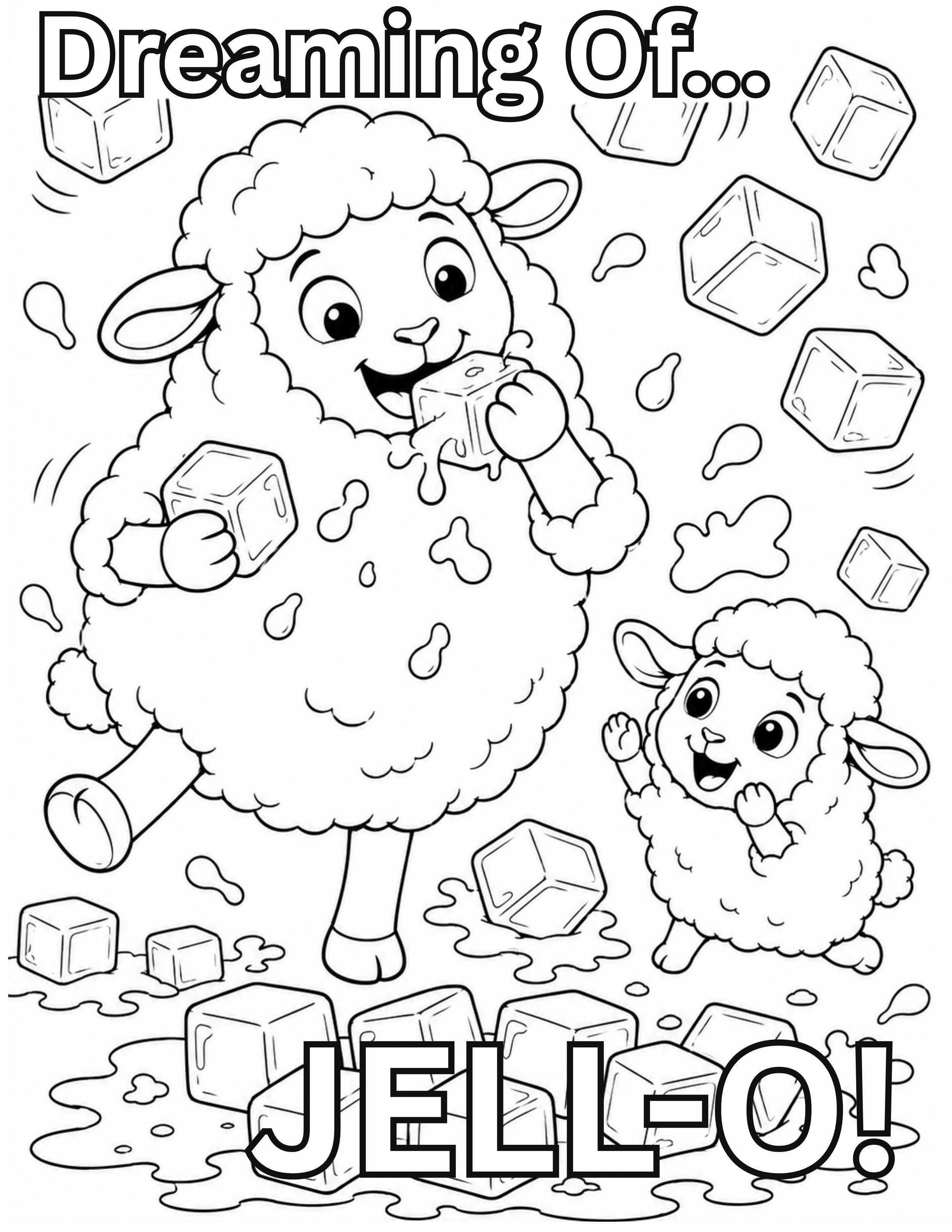 Oliver & Cottonball Eating Jell-o From Animals On The Loose