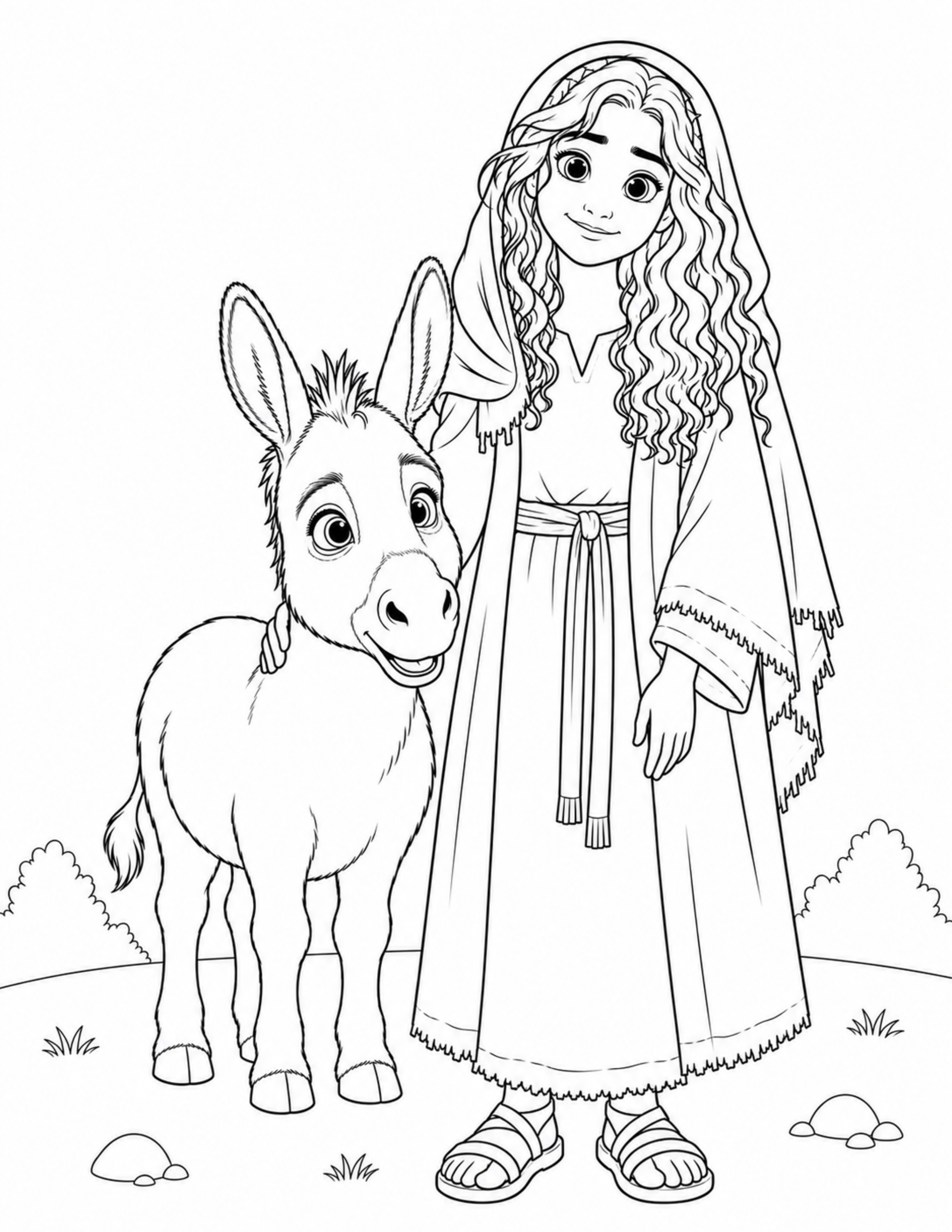 Mary With Ruby From In The Stable That Night