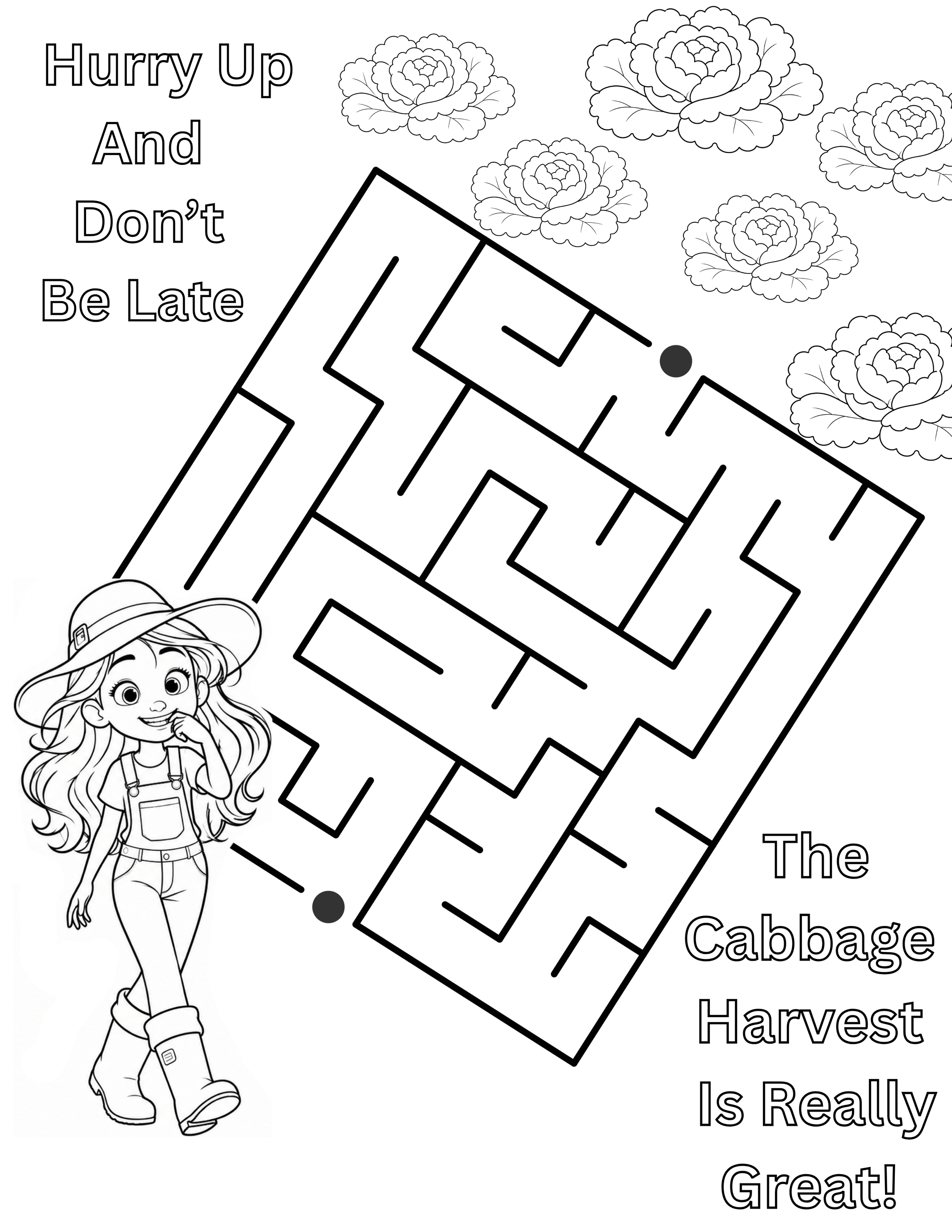 Skeeter Cabbage Maze Activity