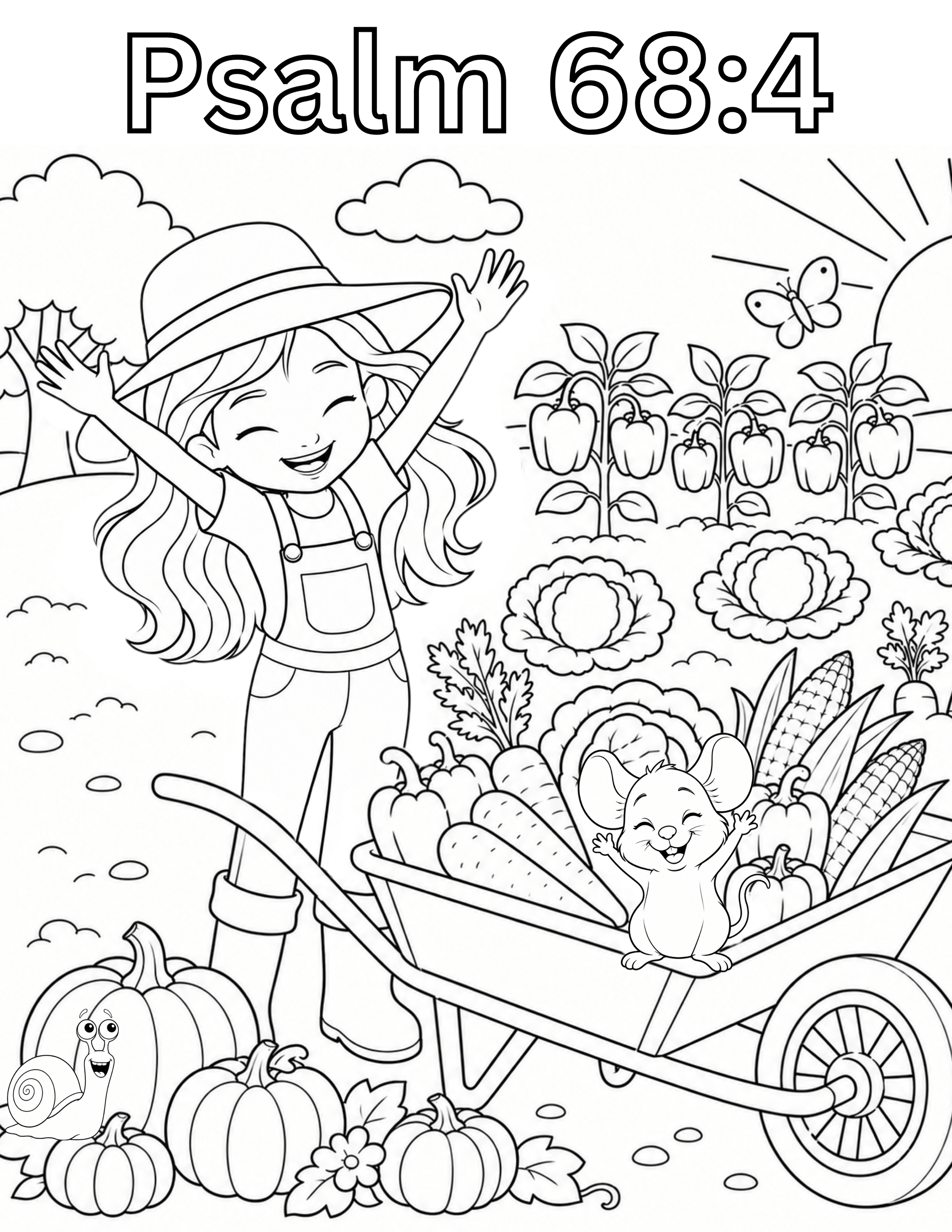 Skeeter Praising Coloring Sheet