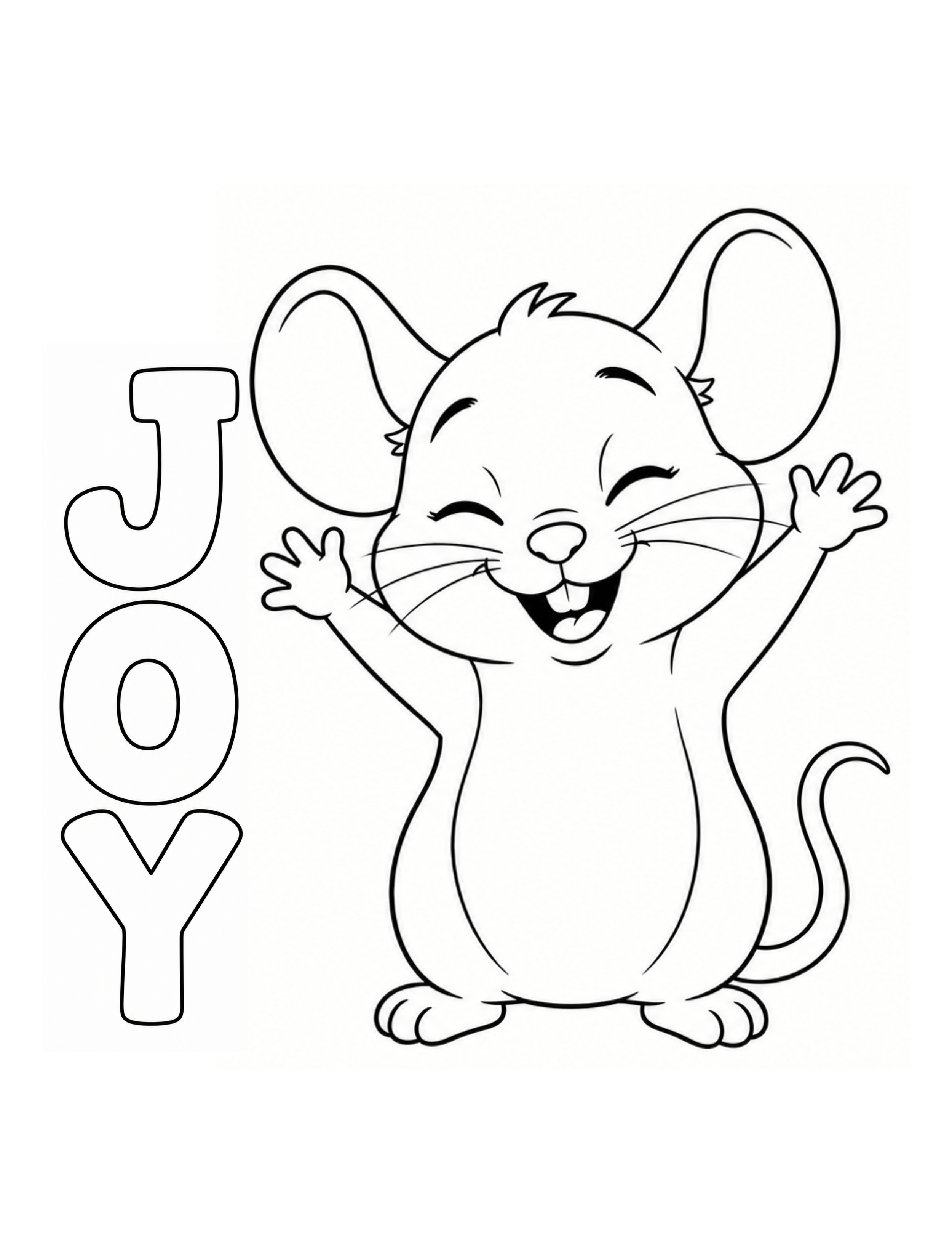 Squeeks Joy Coloring Sheet