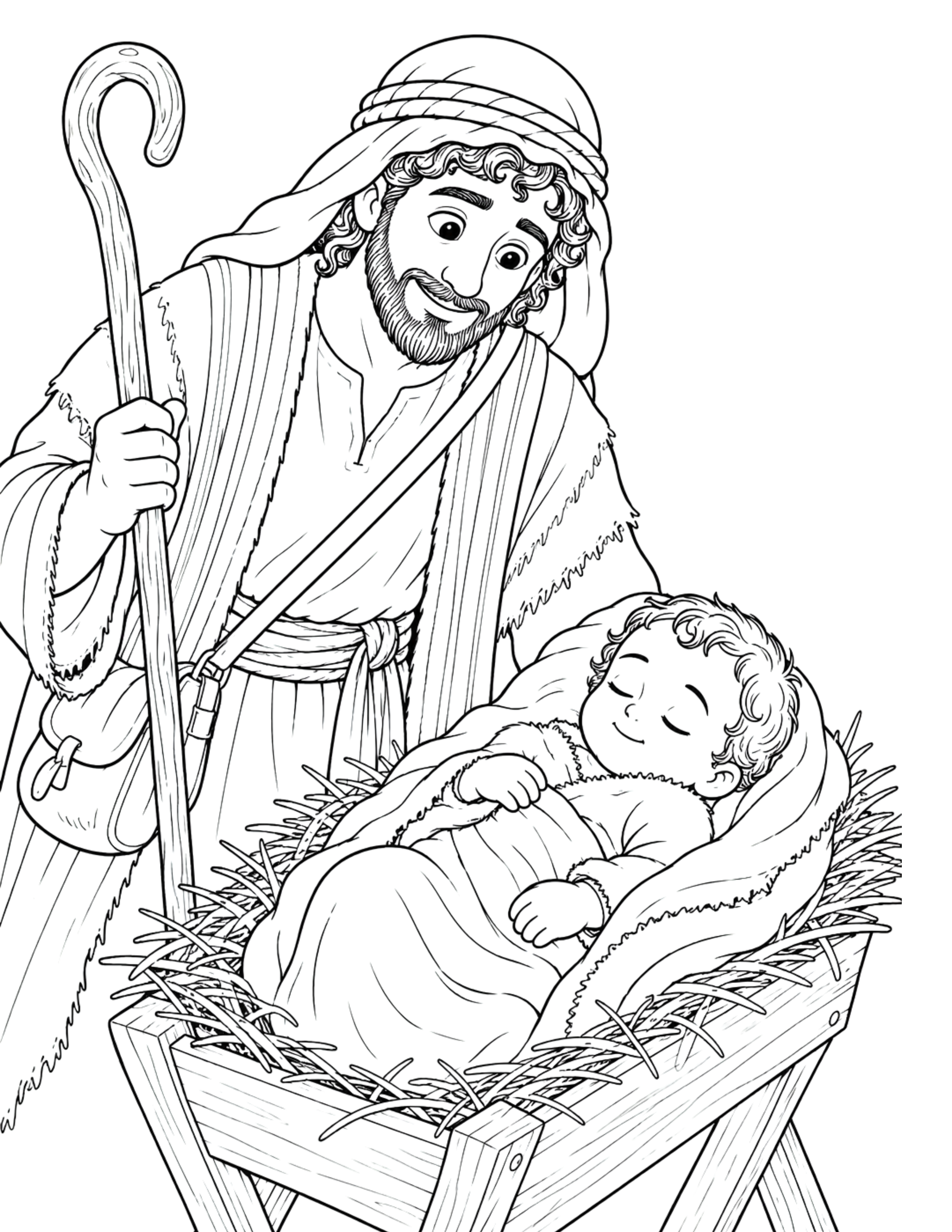 The Shepherd Visits Jesus From Story Patch Books