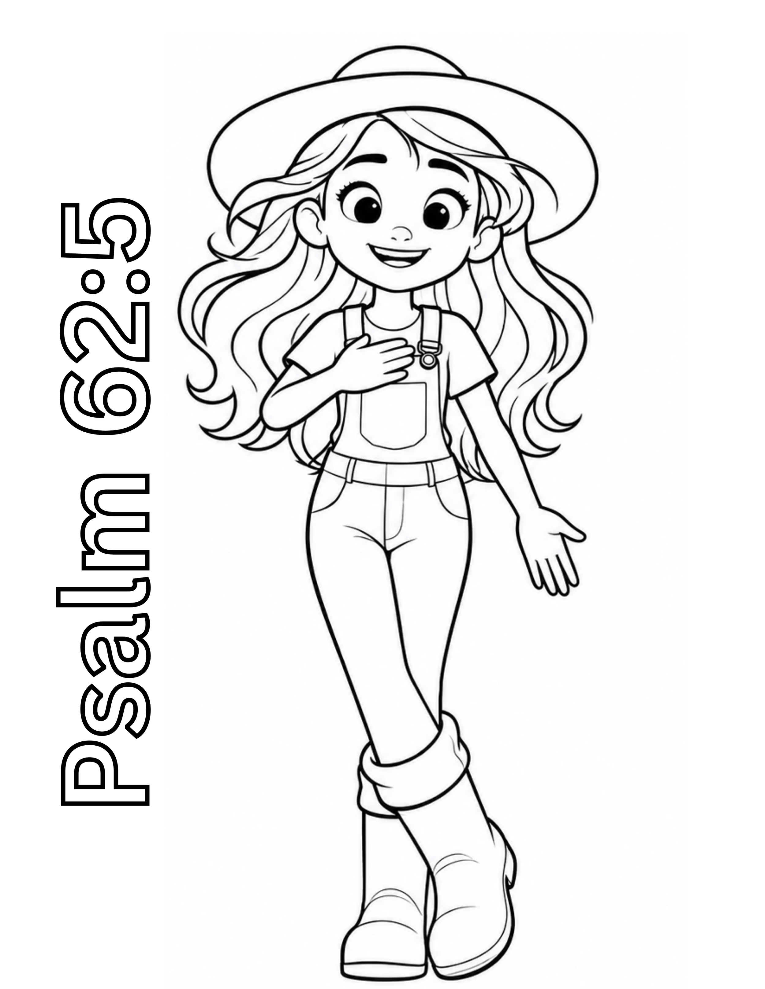 Skeeter Psalm 62:5 Coloring Sheet