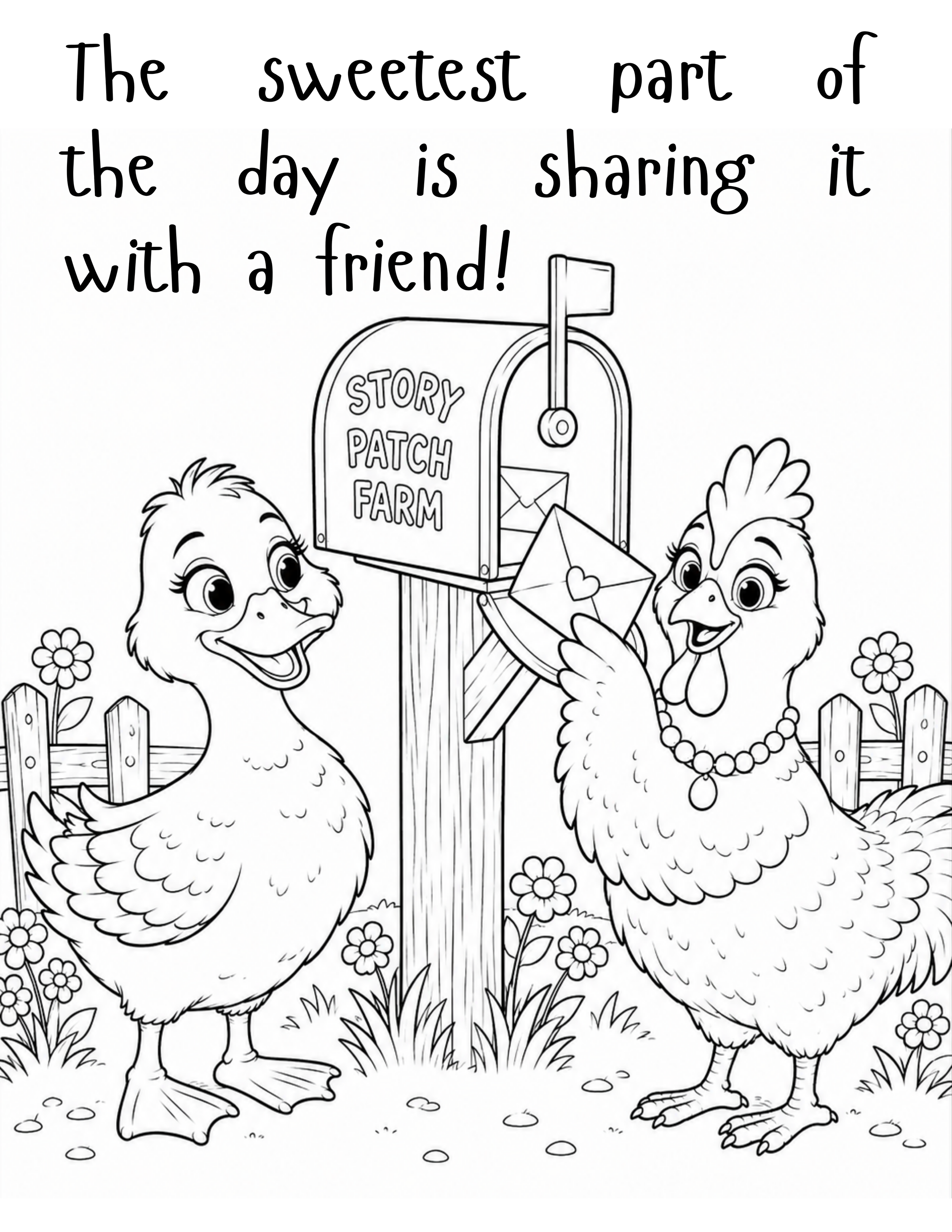 Tilly & Myrtle Coloring Sheet By Story Patch Books