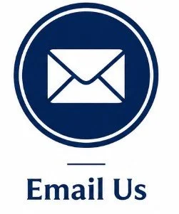 Icon of an envelope inside a blue circle with the text 'Email Us' below