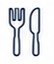 A fork and a knife