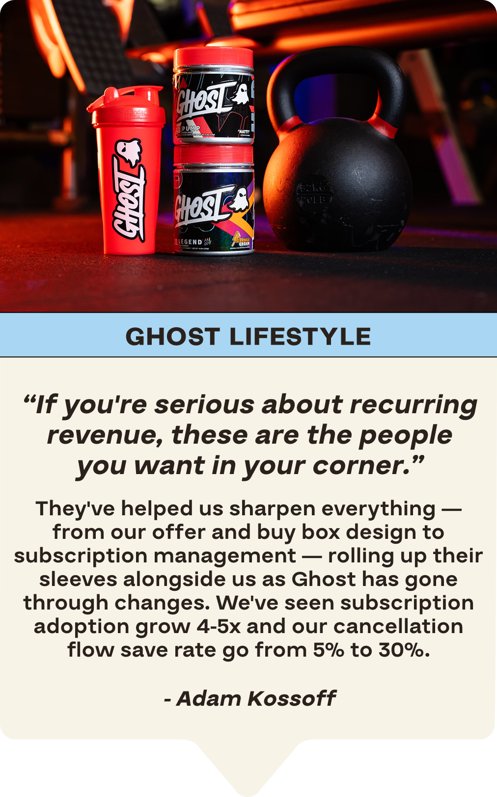 Ghost Lifestyle Testimonial