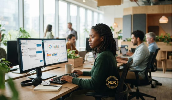 Customer service team using a customer experience automation platform to manage support conversations