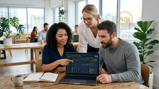 A growing trading team reviewing a documented, properly tested automated trading system together.