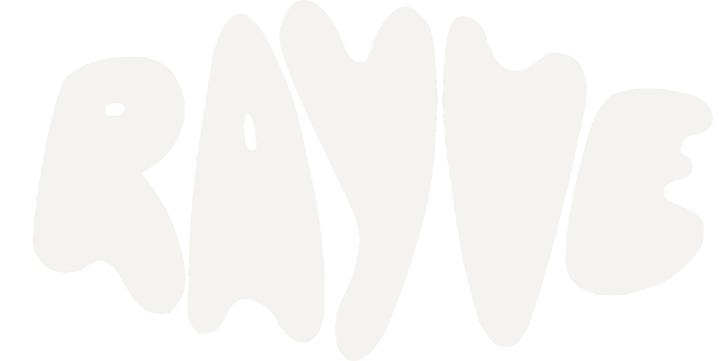 Black background with white graffiti-style text that says 'RAW'.