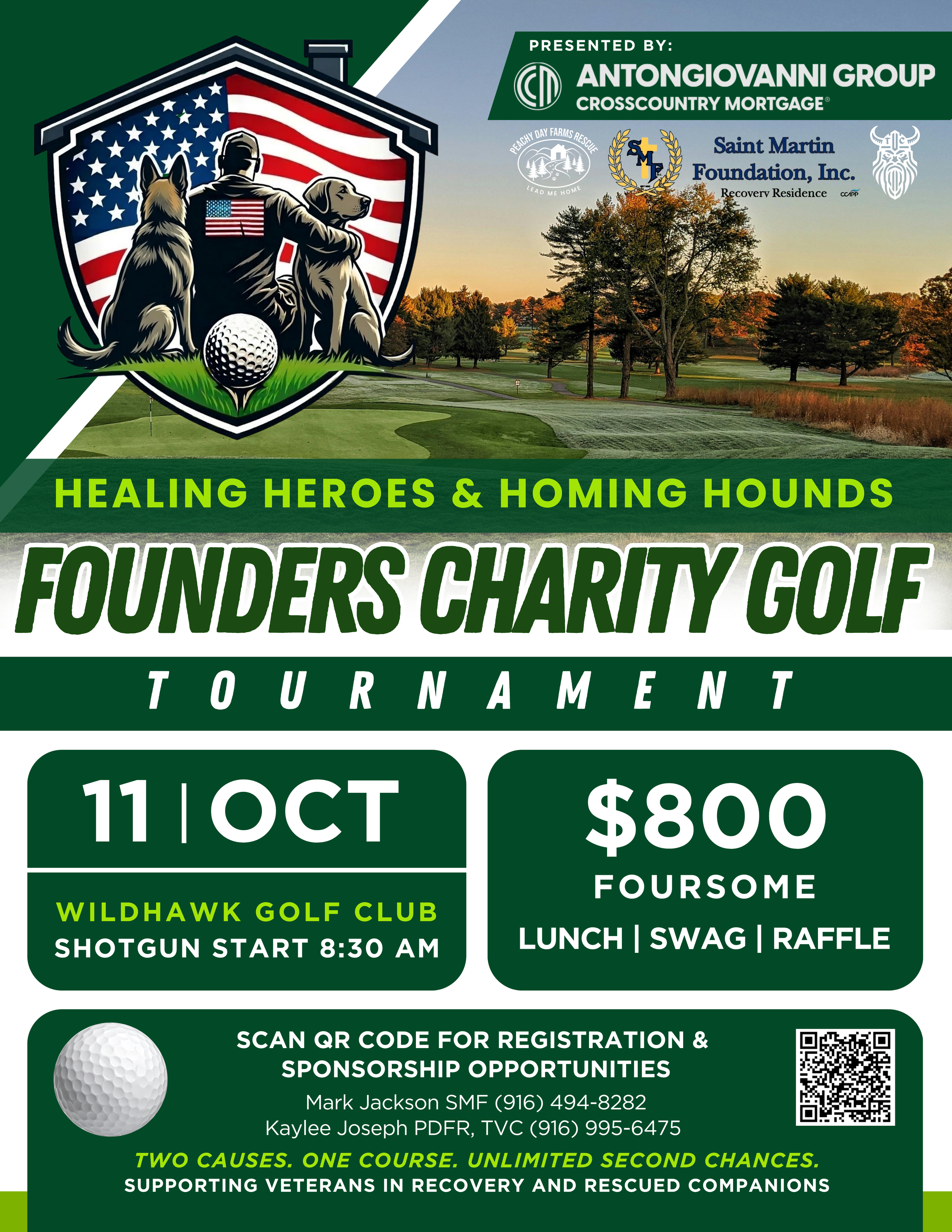 Healing Heroes & Homing Hounds Golf Tournament 