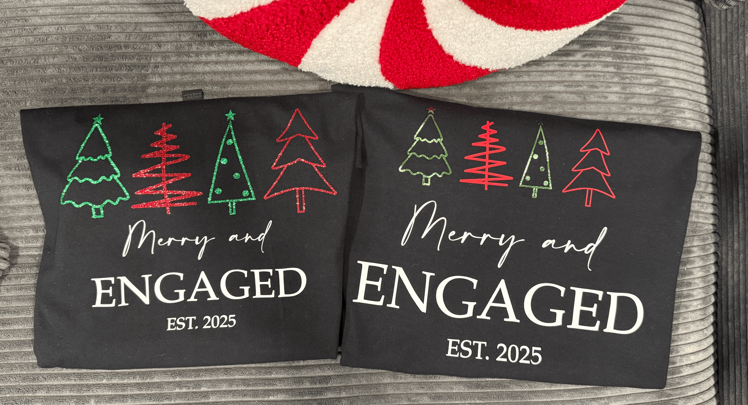 Merry & Engaged T-Shirt Set