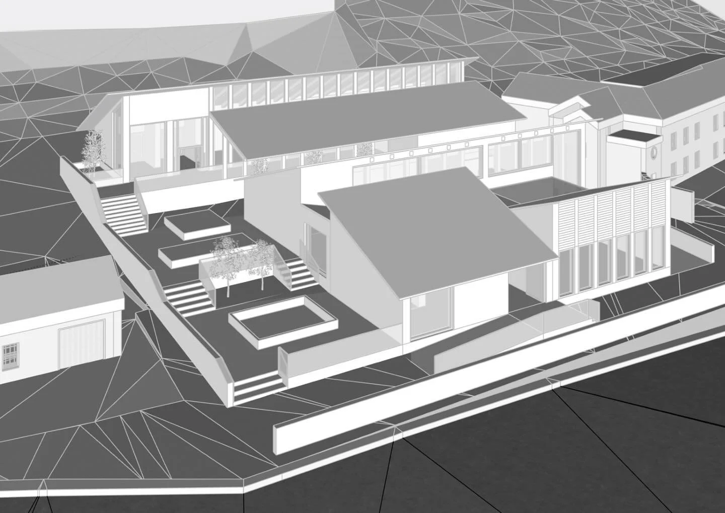 &lsquo;Staging Symbiosis&rsquo; - Rathlin Island

Site Digital Model

A major aspect of the project was the buildings integration into the site and its surrounding context. I was able to precisely plan this with the use of a 3D digital model. The bui