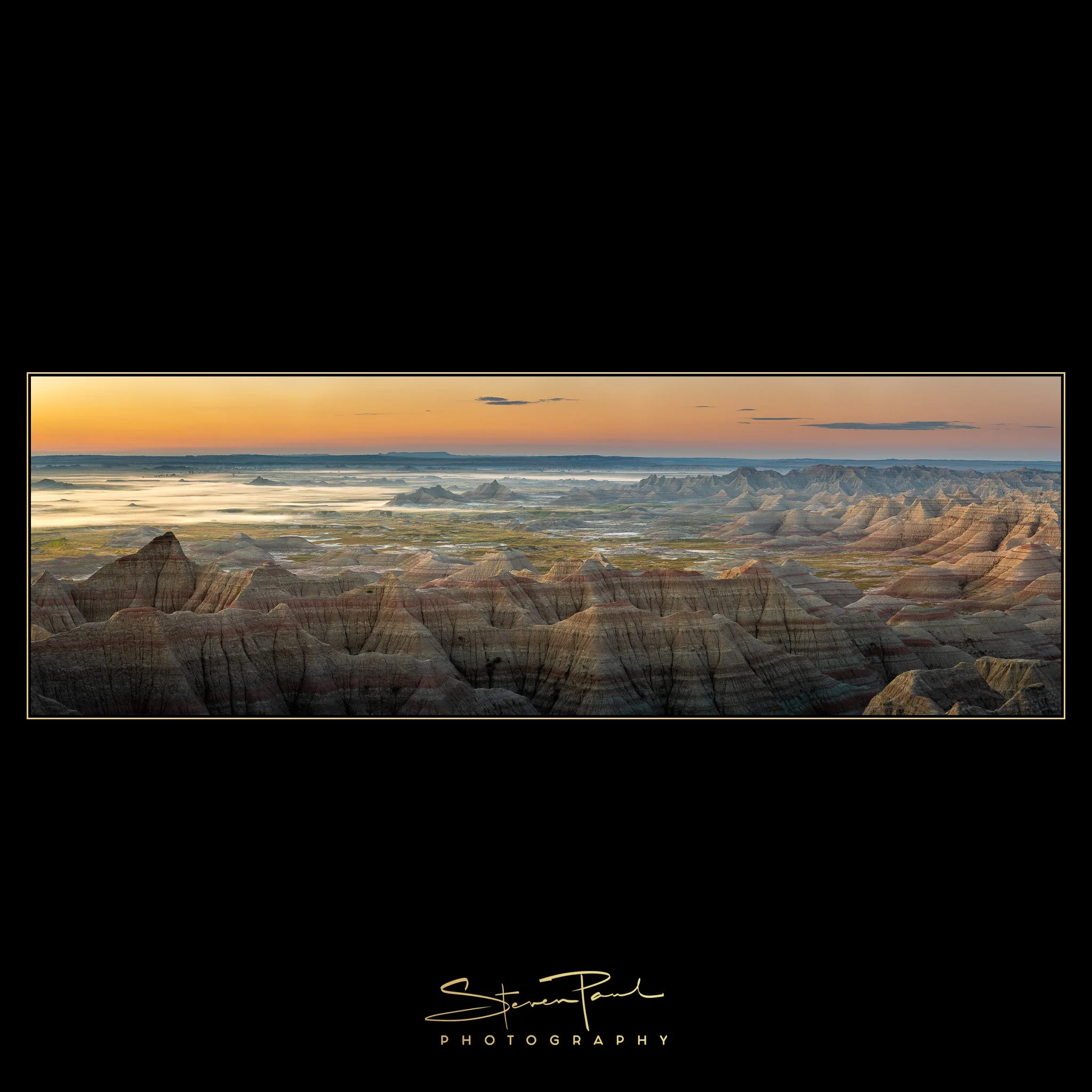 An early start. A sunrise worth waiting for. 🌅

Low fog traced the spaces between the hills, revealing the shapes of the Badlands beneath a warm morning sky. From this spot, I could see the open landscape gradually become the rugged formations the p