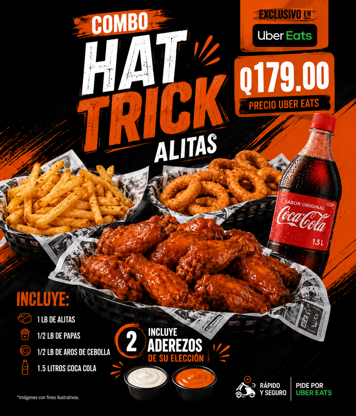 Combo Hat Trick Wings Time Guatemala