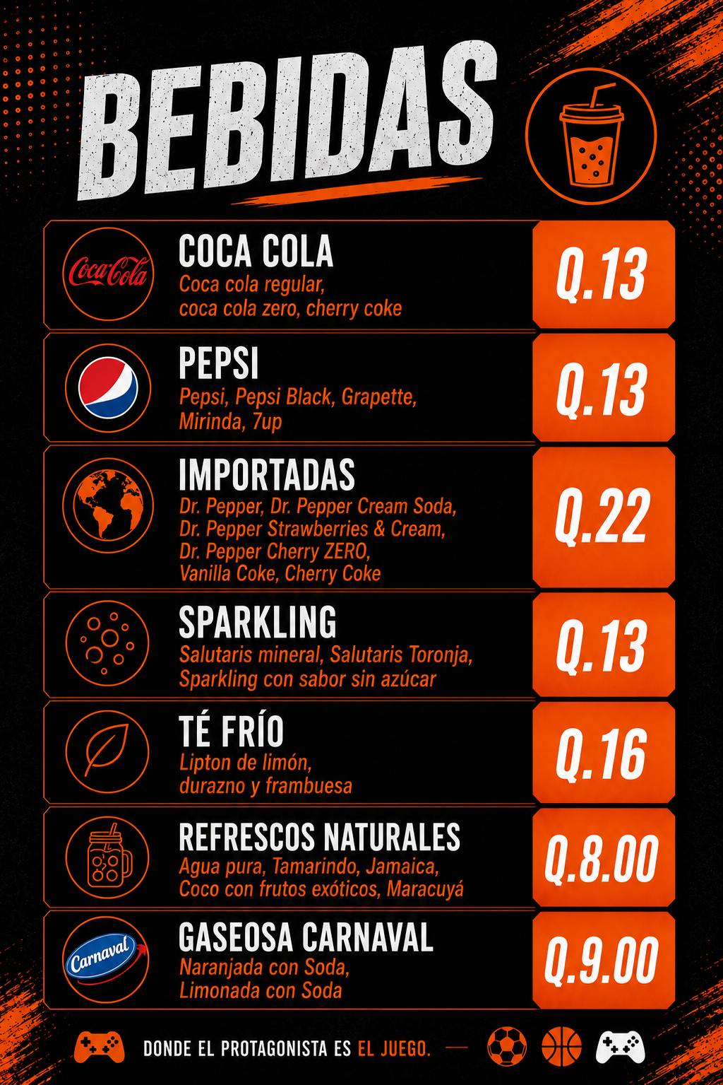 Nuestras Bebidas