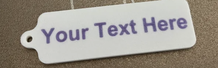 Personalized Text Keychain