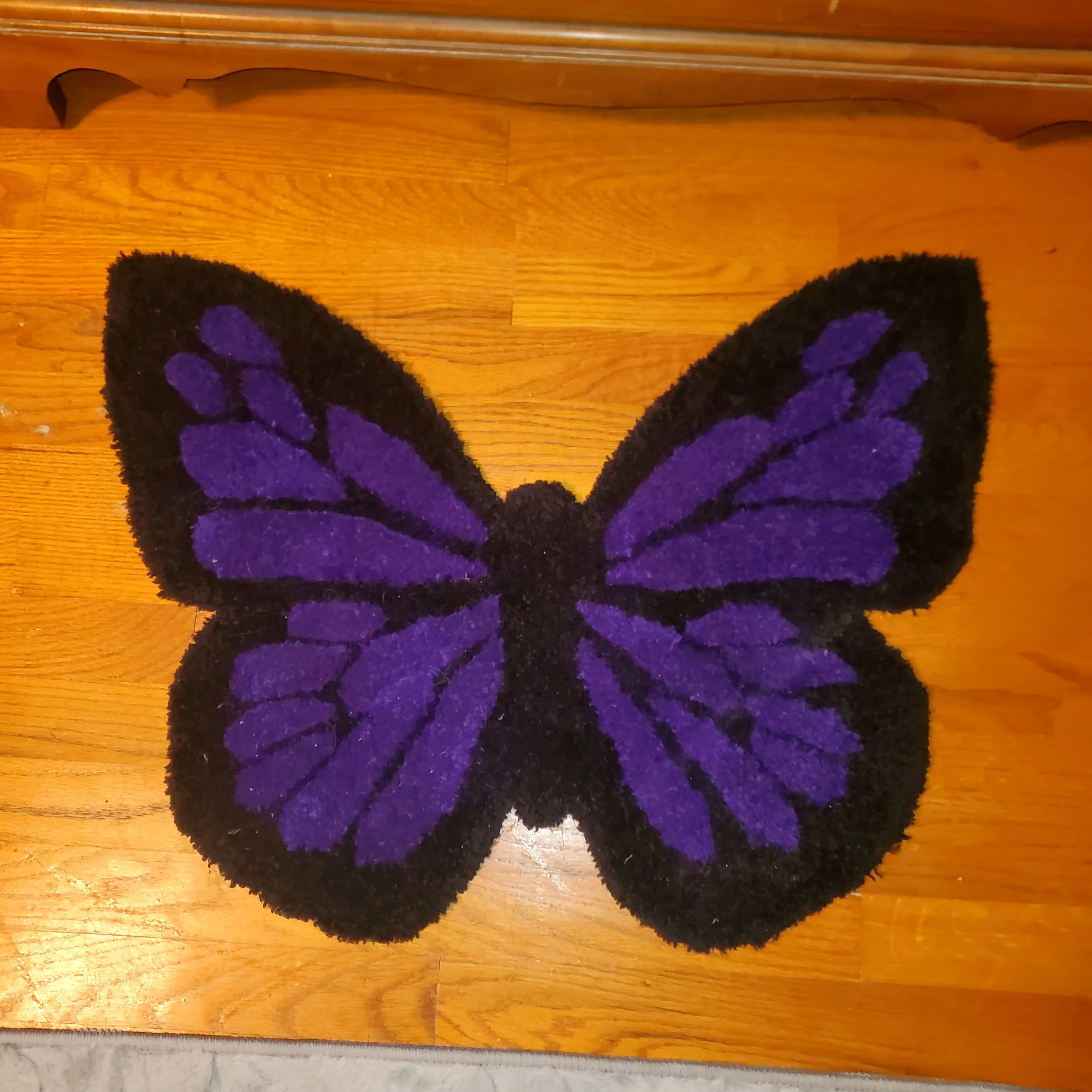 Handmade Butterfly Tufted Rug