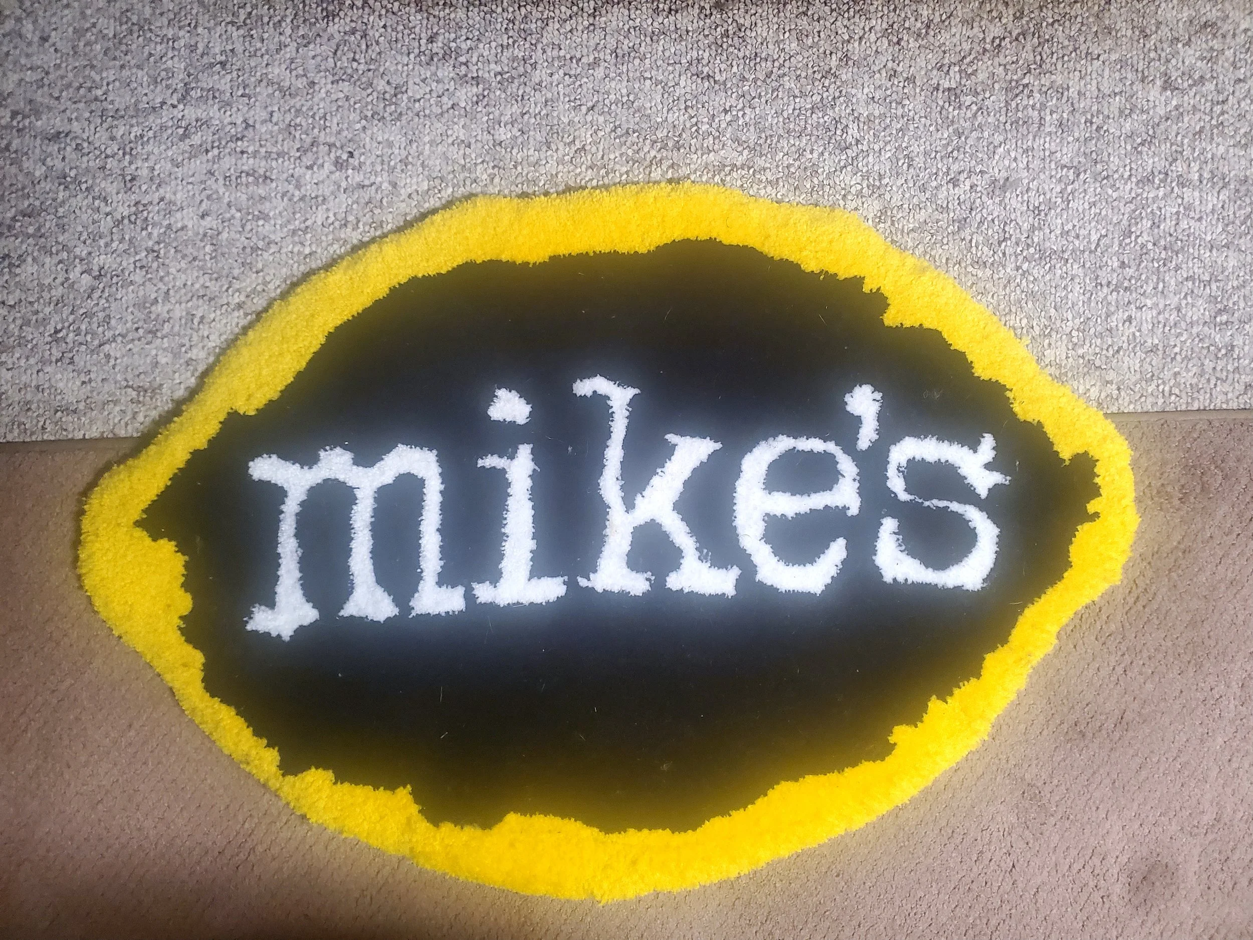 Handmade Mike's Hard Lemonade Tufted Rug