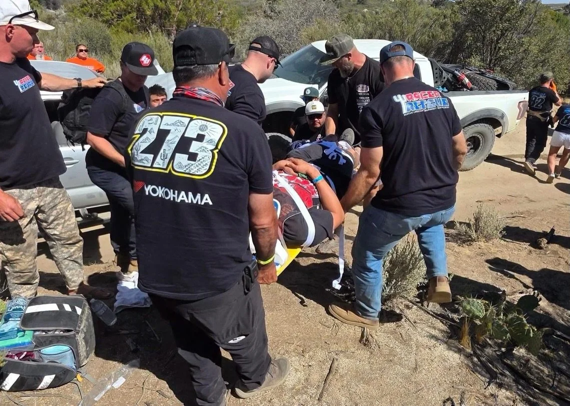 At approximately 3:10 PM during the Baja 500, we were notified of a head on collision at VCP276, not involving race vehicles and not on race course. We were staged in a position just north of the incident, at RM339. We arrived on scene in approximate
