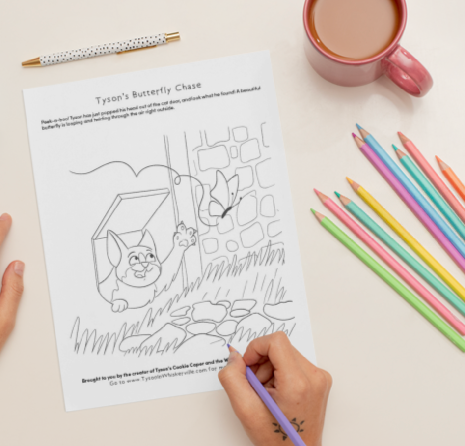 Tyson's Cookie Caper Companion Coloring Pages