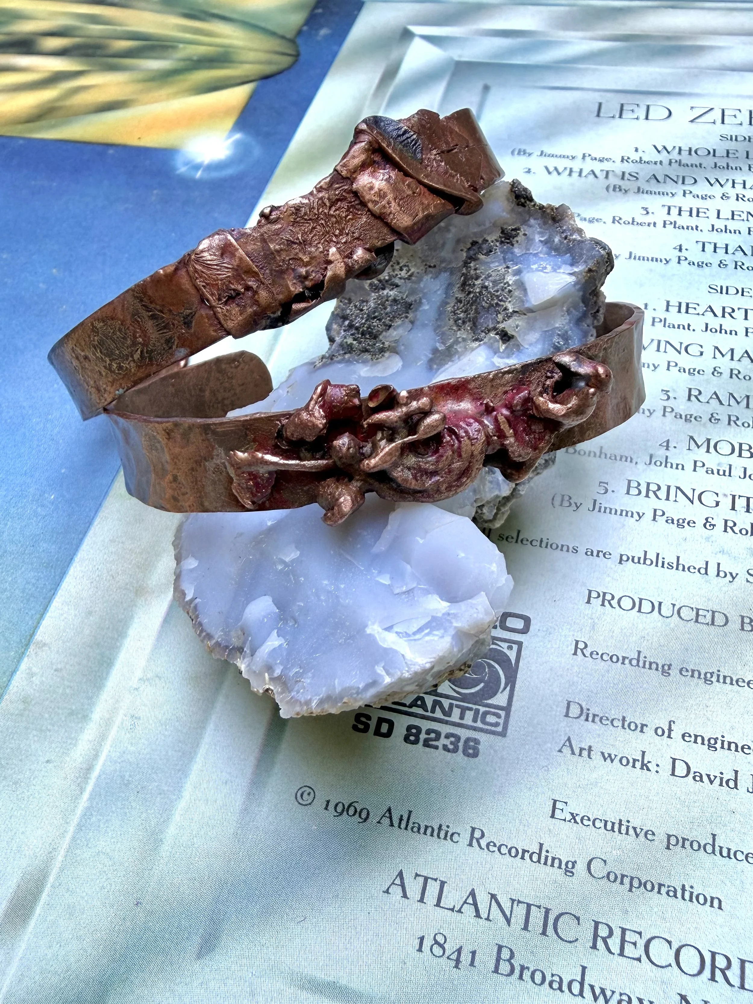 Abstract Copper Cuff