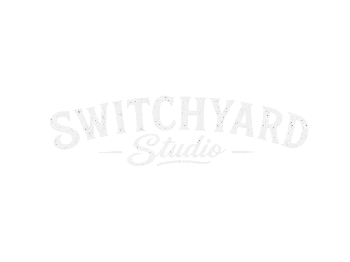 Switchyard Studio's logo in white.