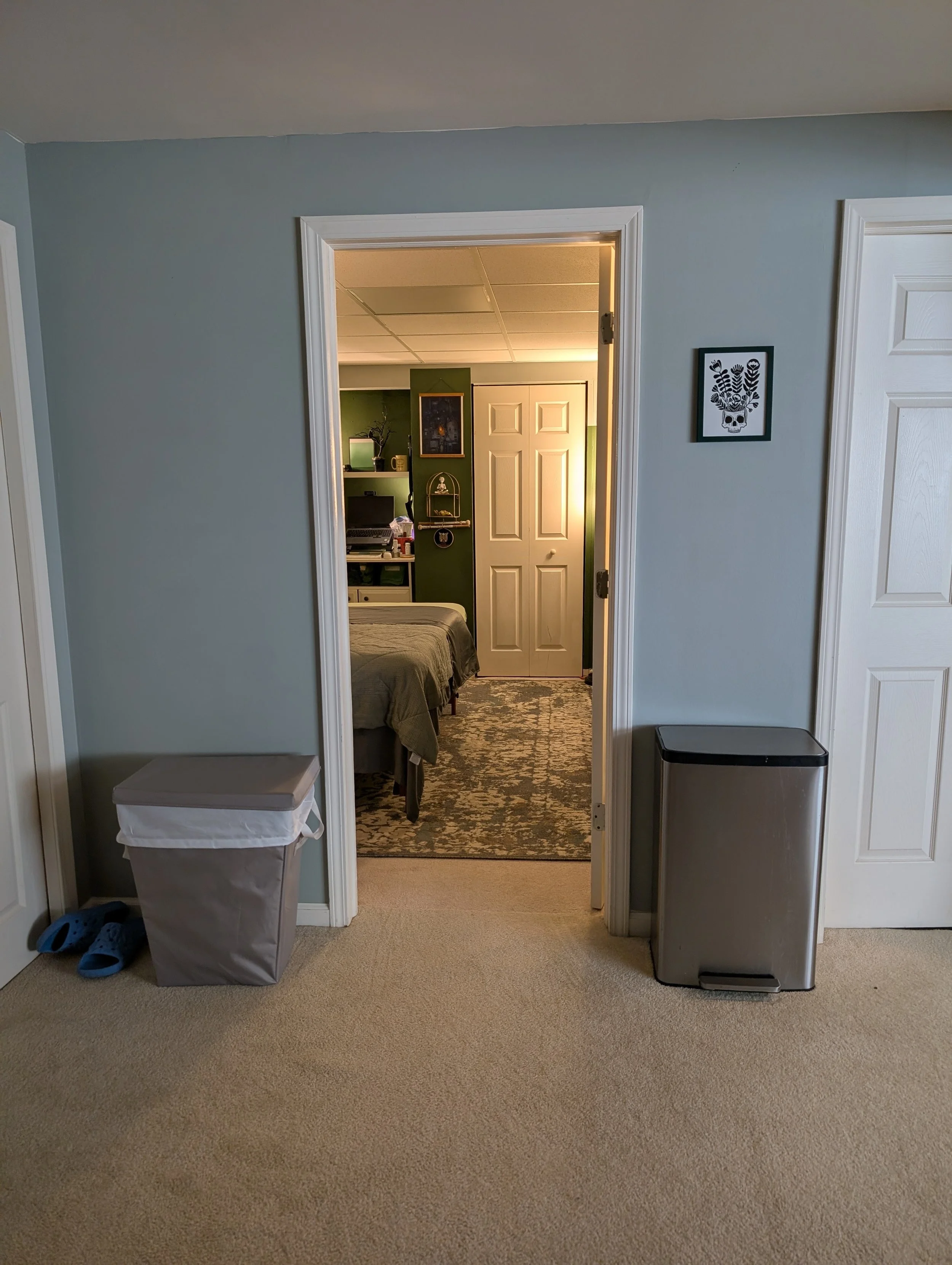 exterior view of the massage room at greenbear studios