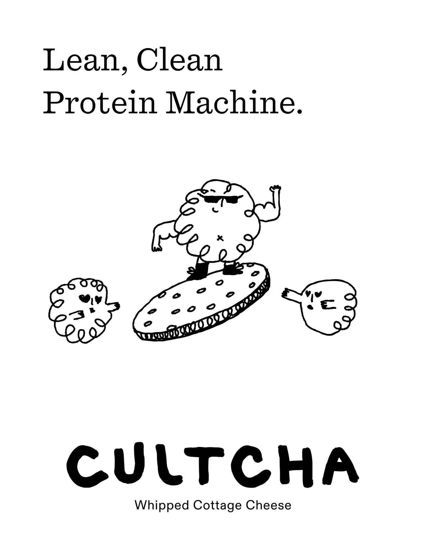 For your gut &amp; your gains @getcultcha 

21g of protein, baby! Lean, clean &amp; only 4 ingredients. Come see us @bondifarmersmarket this Saturday!

Love, your protein plug 🫶

#cpg #cottagecheese #startup #femalefounders #highprotein