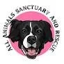 Logo featuring a black and white dog's face with a pink tongue, text reads 'Animal Sanctuary and Rescue'