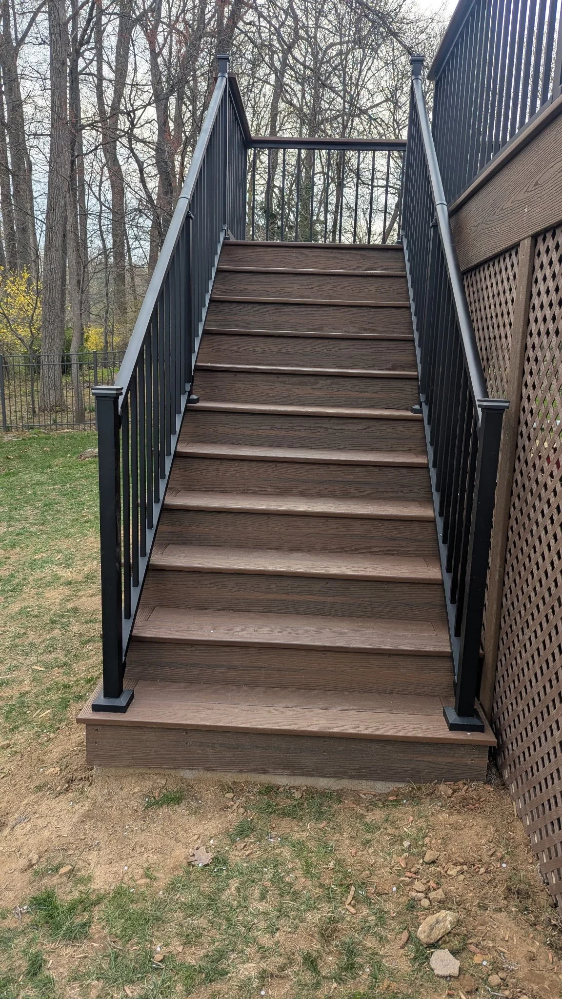 The Fiberon Sanctuary deck stairs