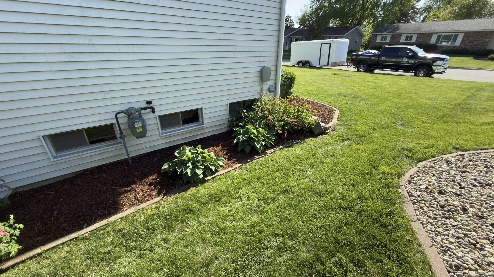 Landscape bed refresh, and installation