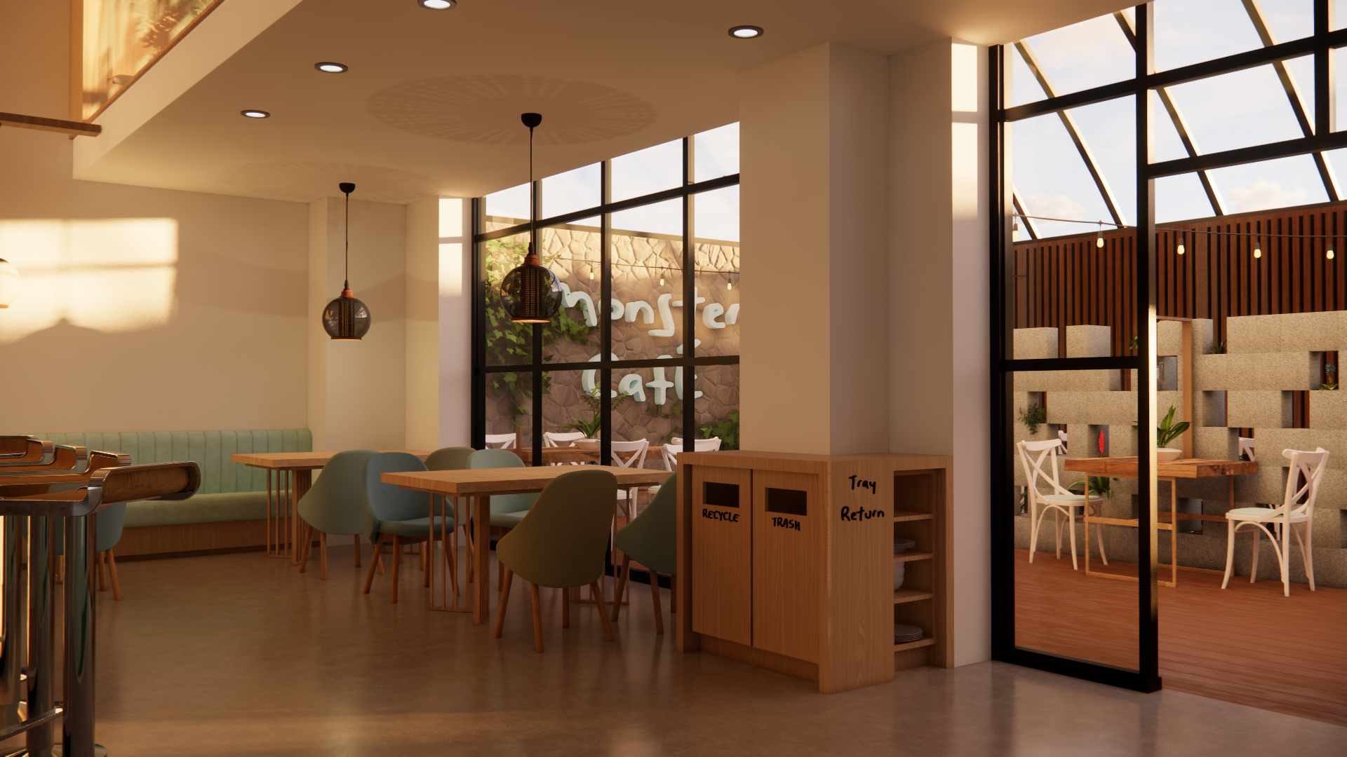 Transitional Seating / Indoor–Outdoor Connection
