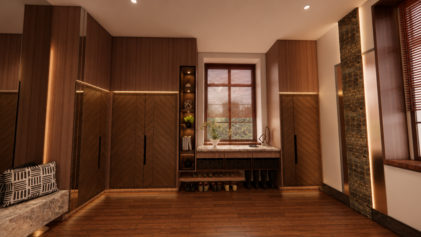 Entry Foyer / Shoe Change - Private Residence