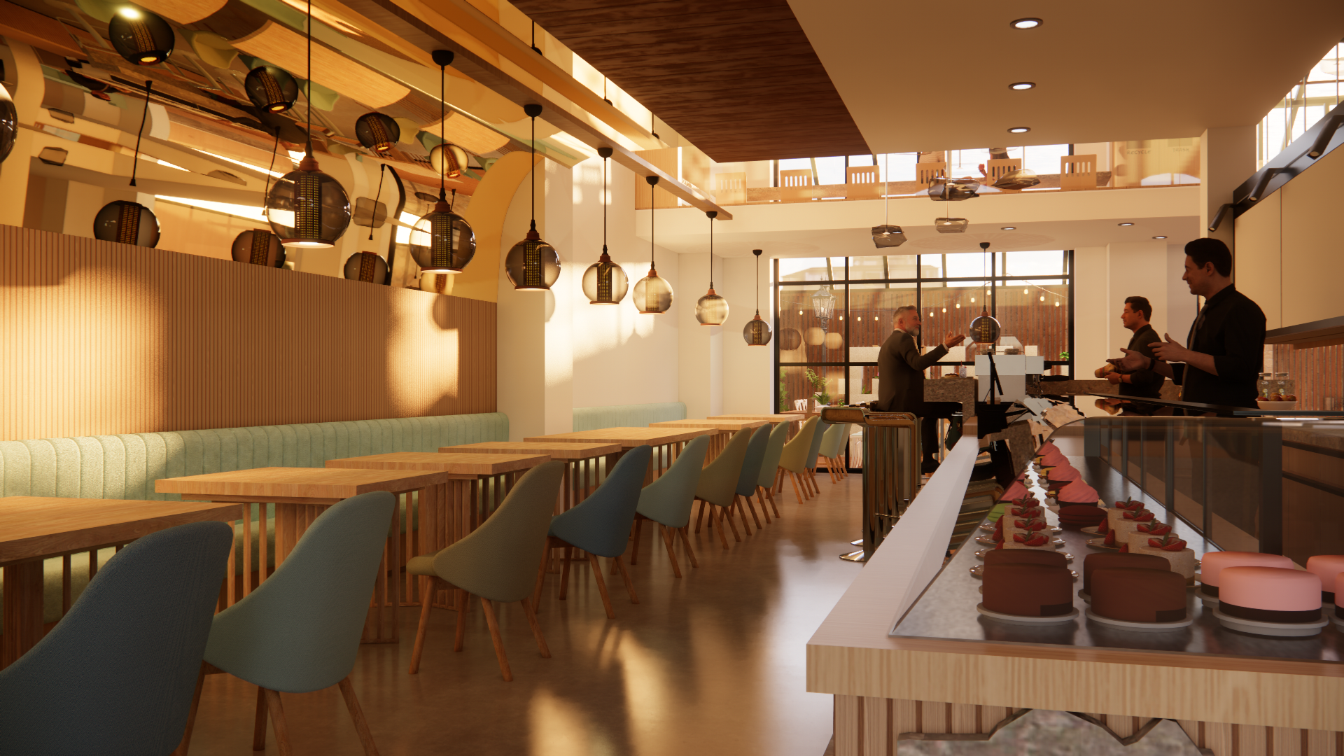 Main Dining Hall / Open Café Interior