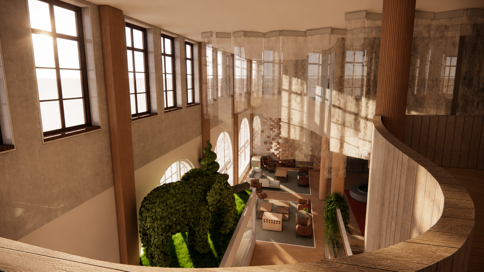 Double Height Space of Lobby
