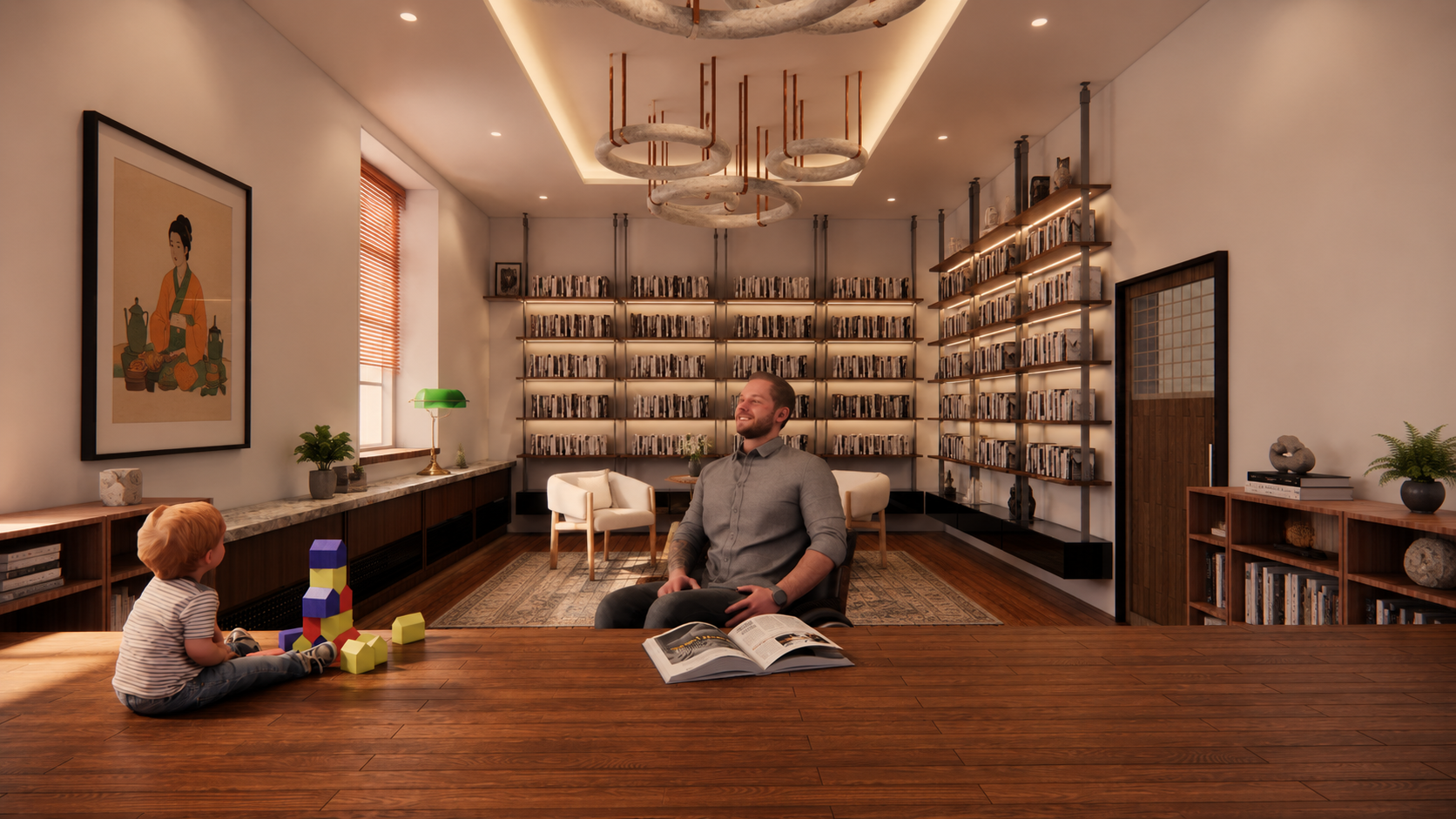 Home Library / Den - Private Residence