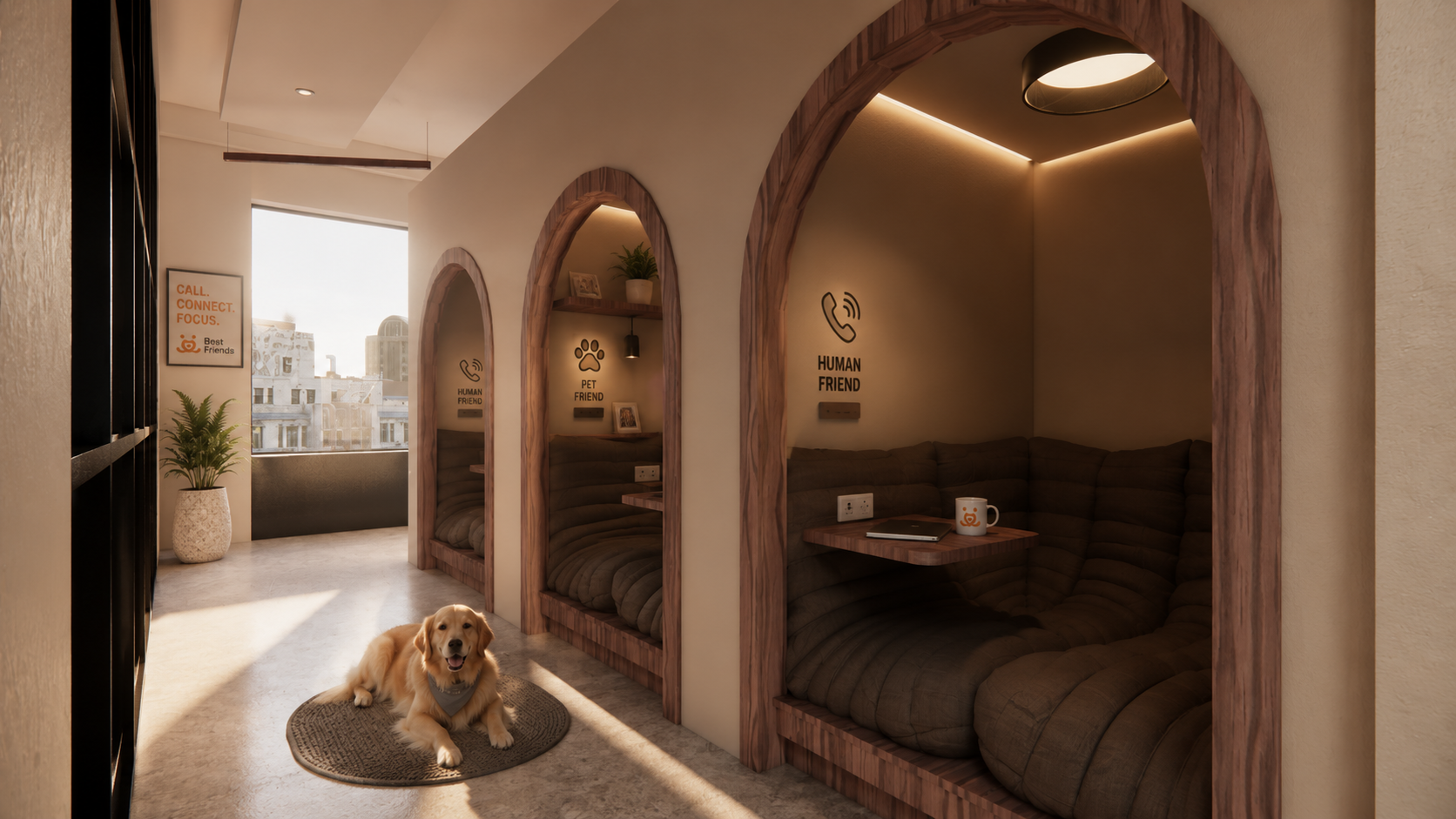Pet Friendly Resting and Privet Booth