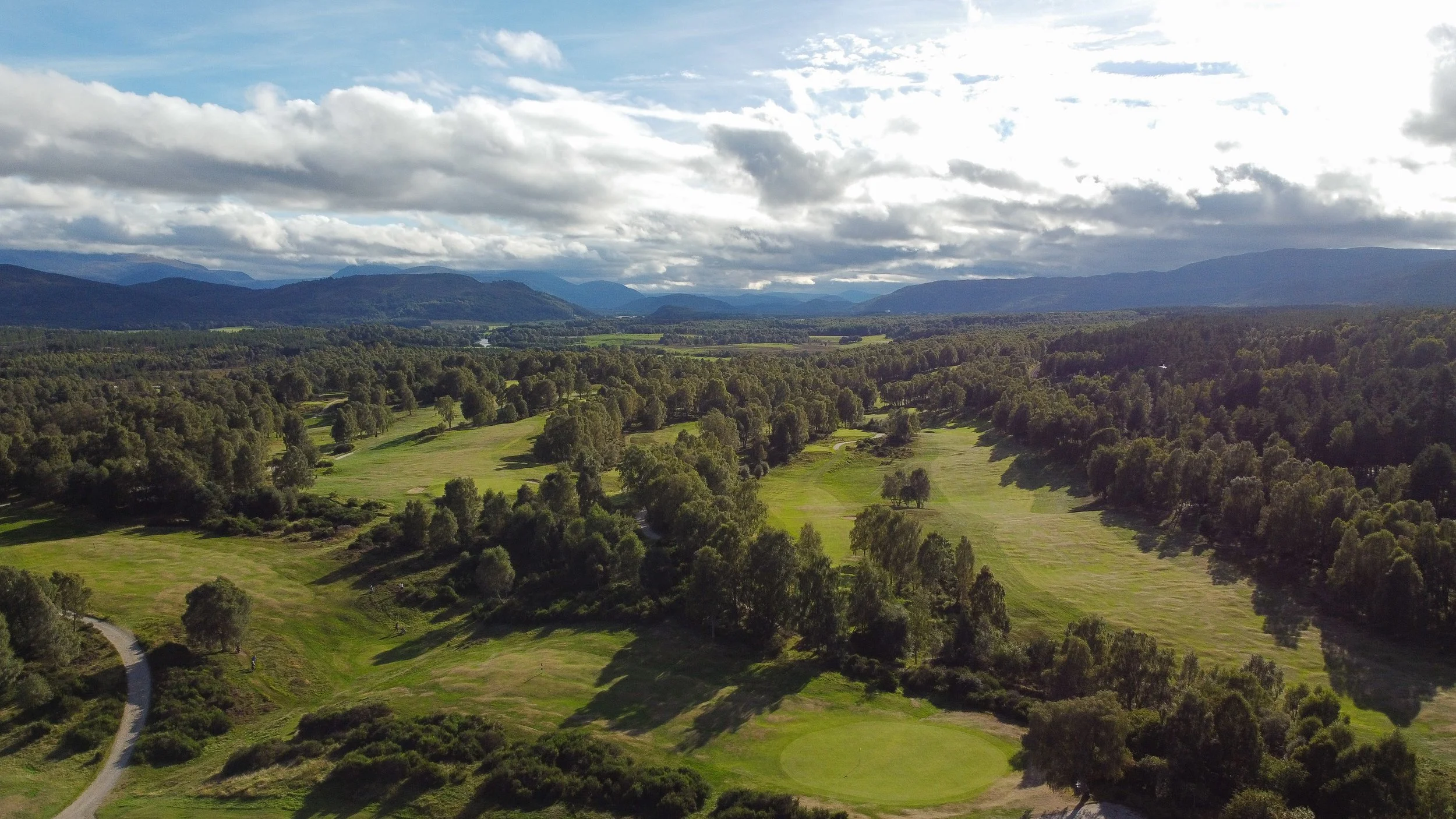 Boat of Garten Golf Club - Ariel View - Cairngorm Mountains