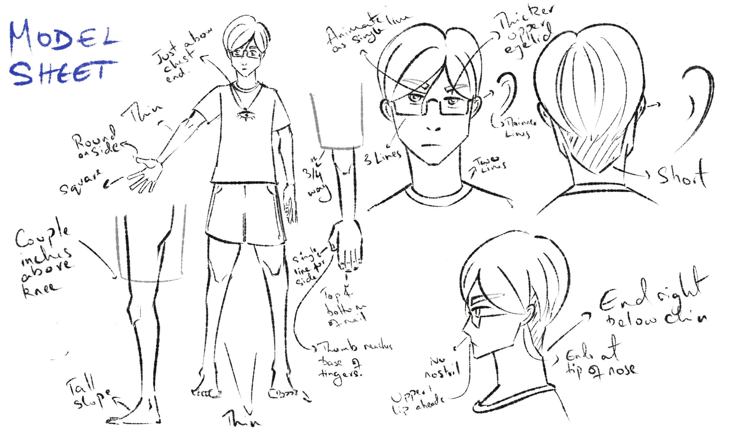 Animation Model Sheet