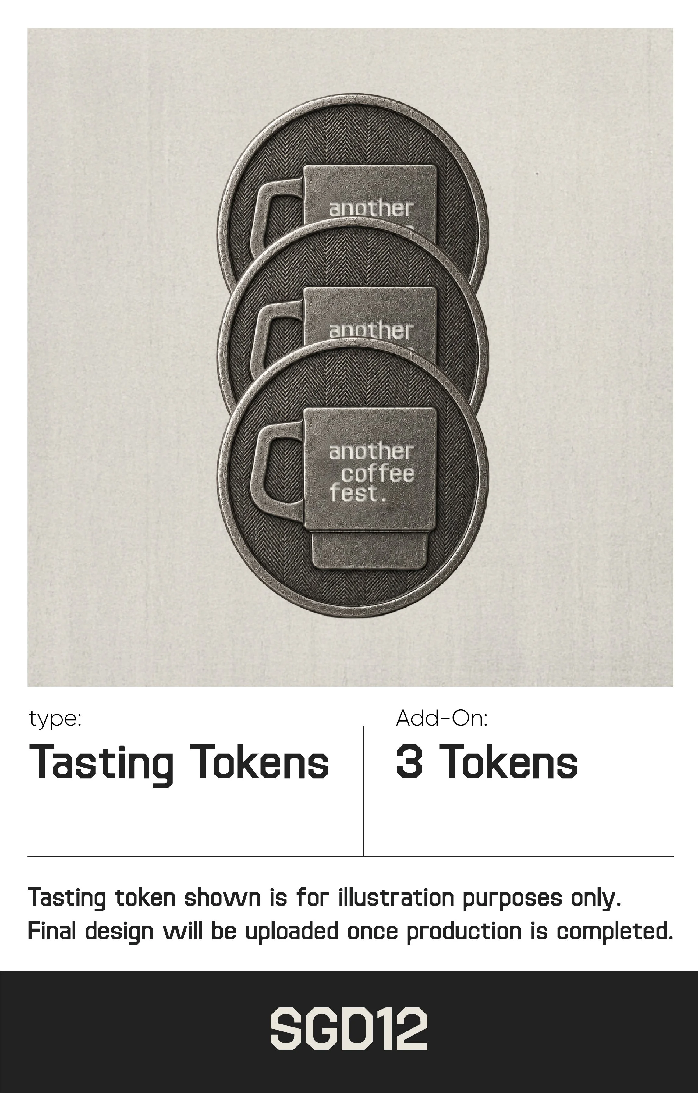 3 Tasting Tokens