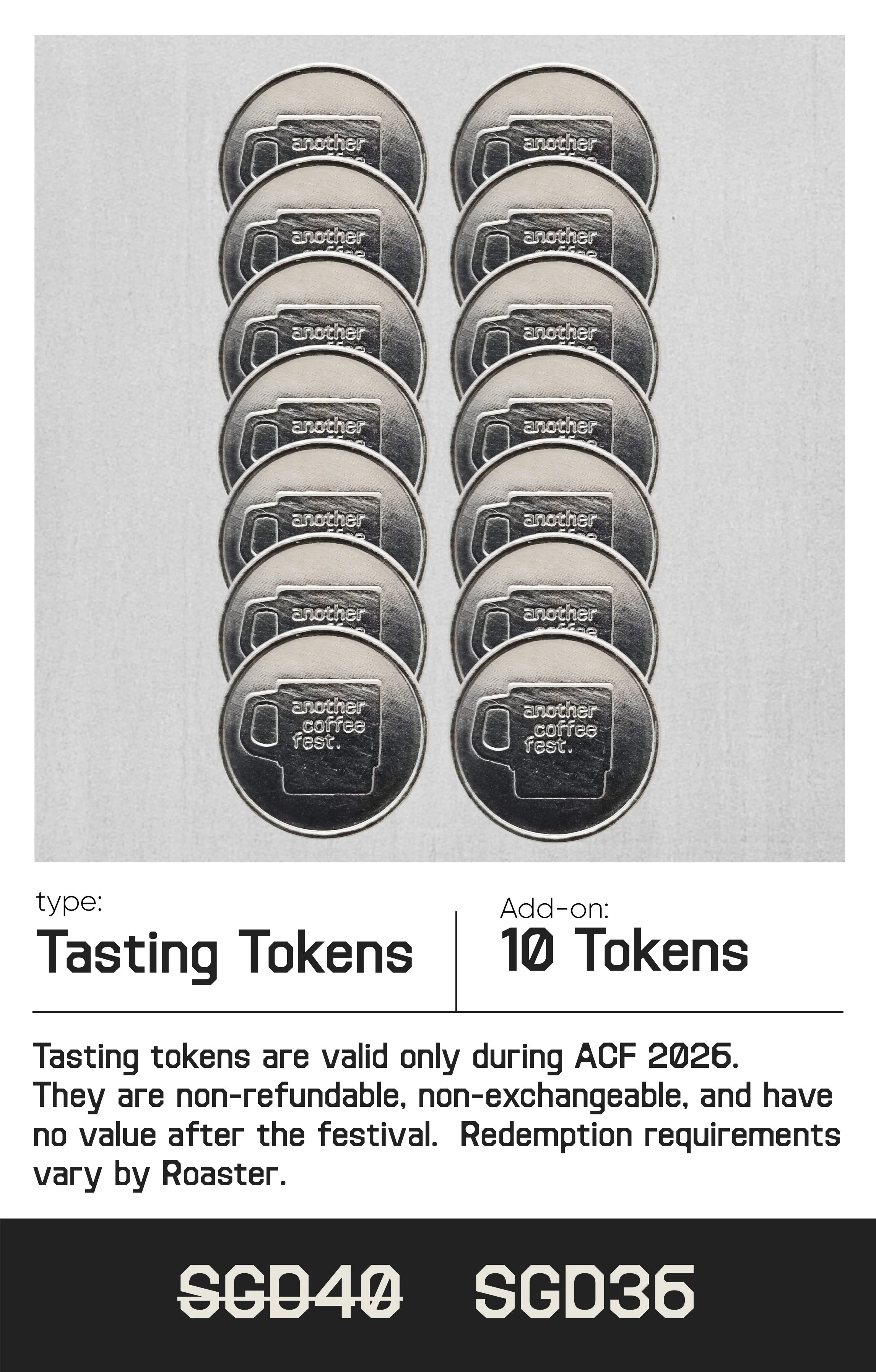 10 Tasting Tokens