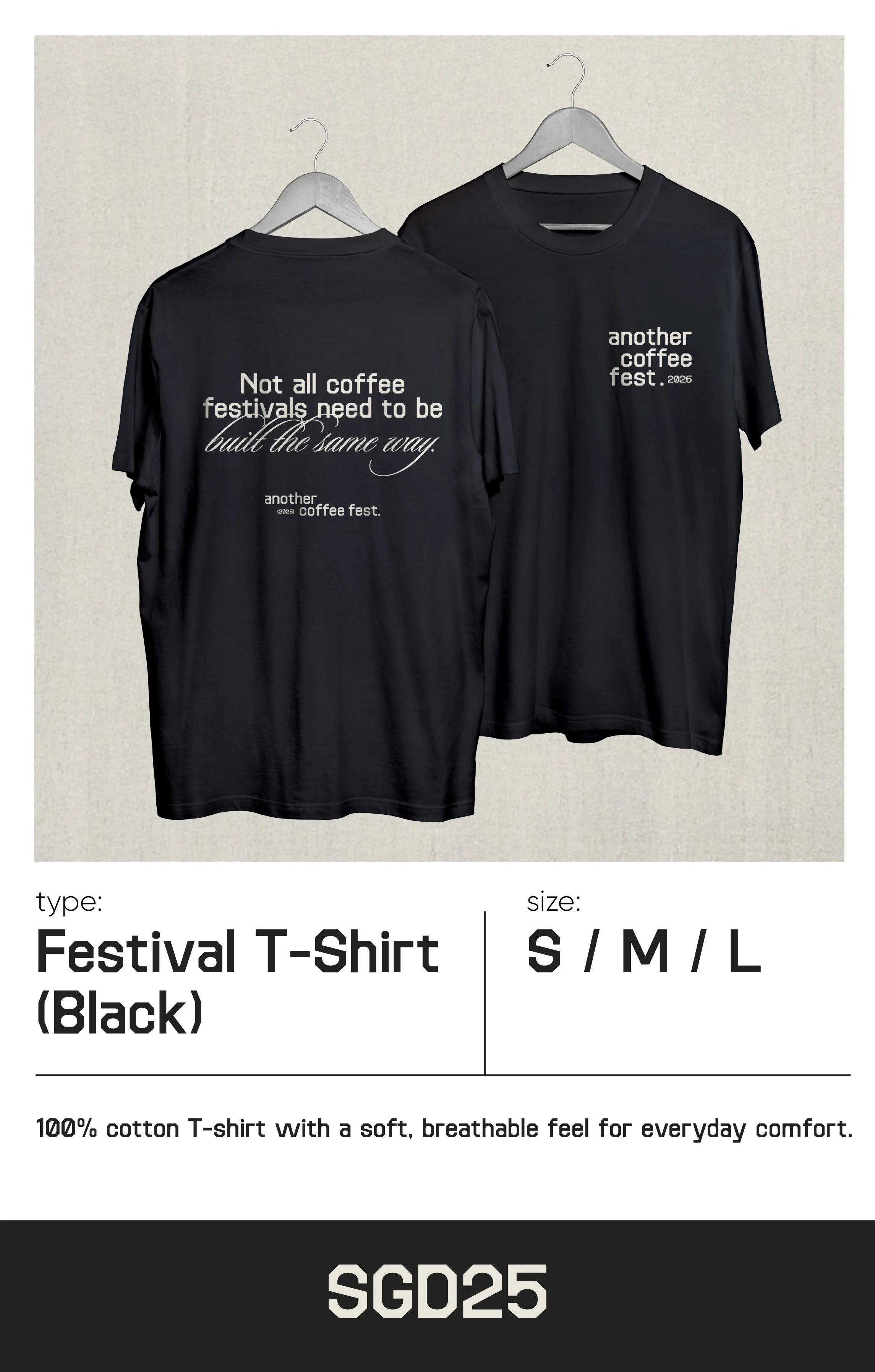 Festival T-Shirt • Black