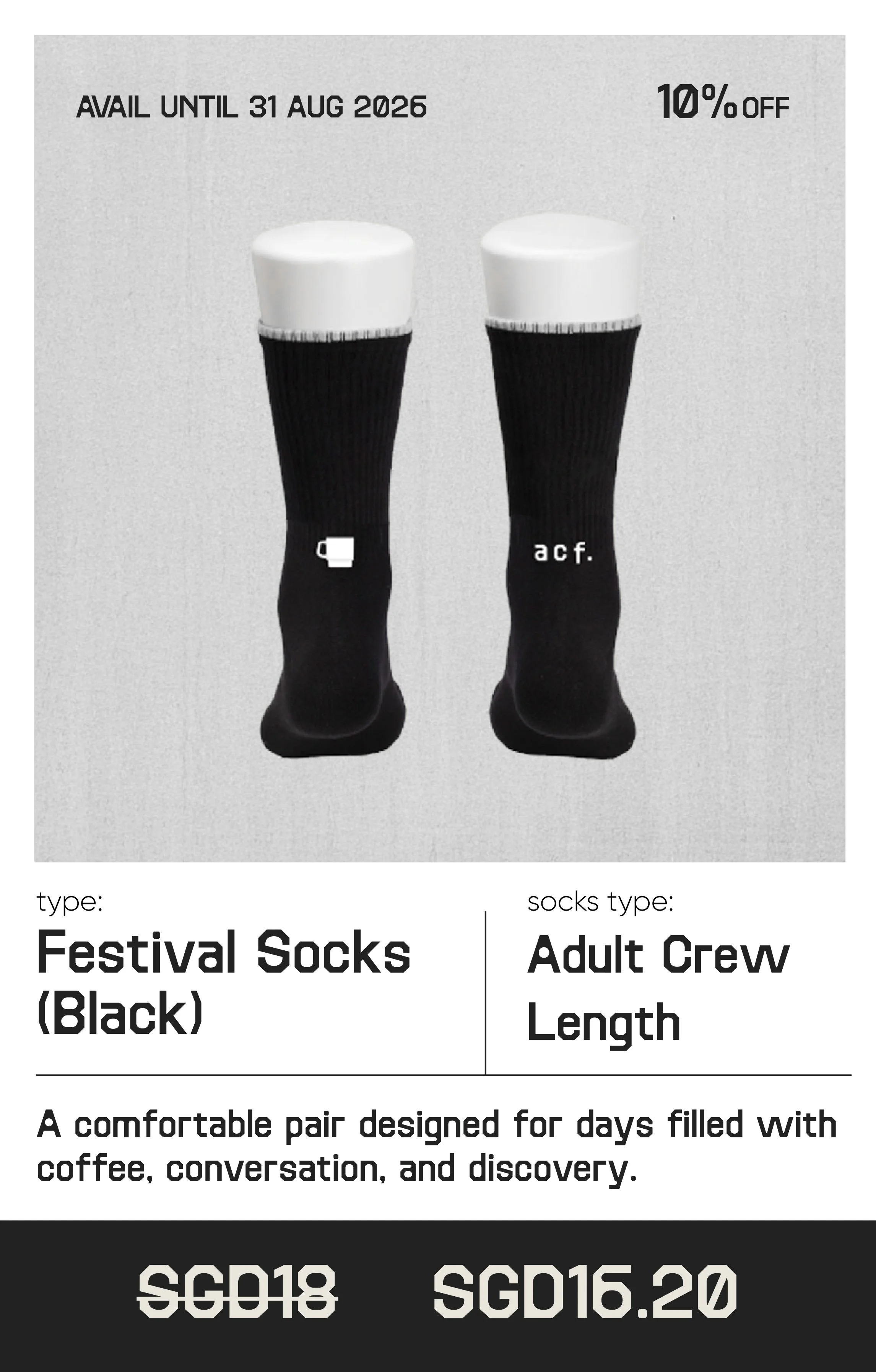 Festival Socks • Black